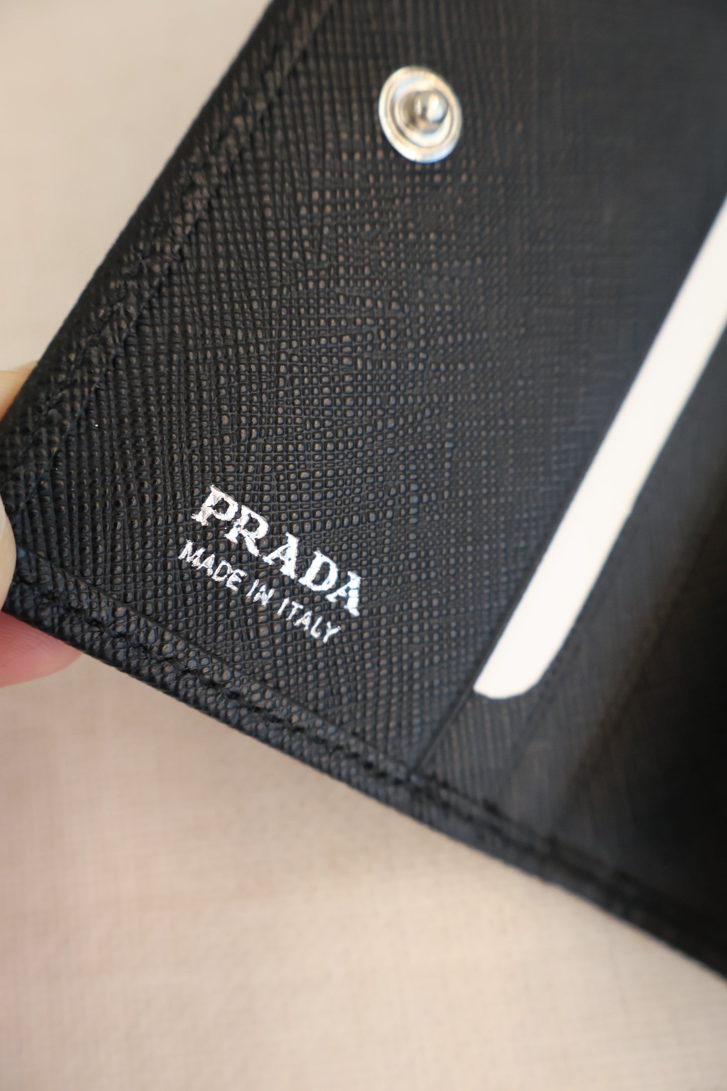 Prada Black x Silver Wallet (Whatsapp for Price & Grade)