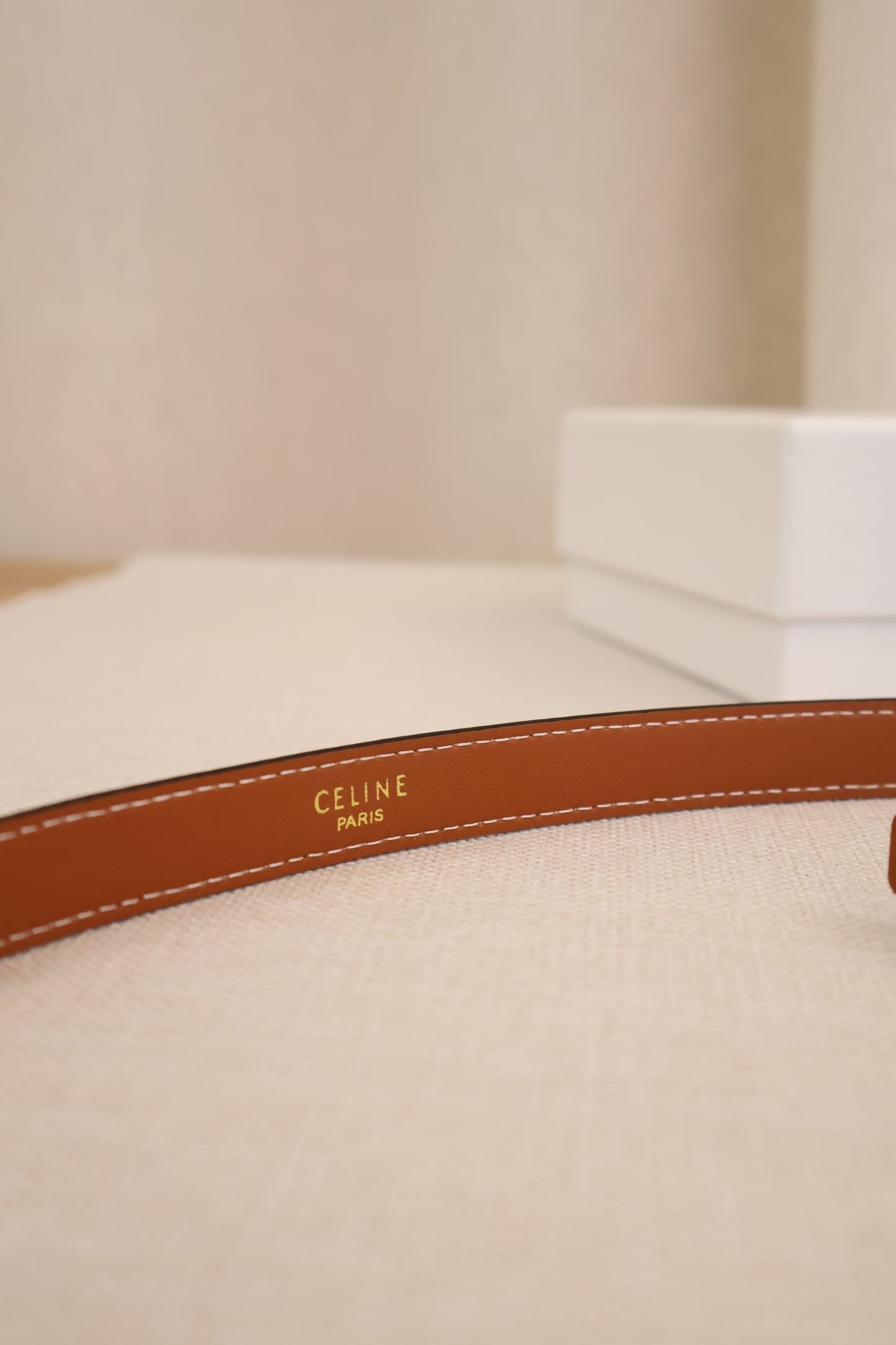 Celine Belt Tan x Gold (Whatsapp for Price & Grade)