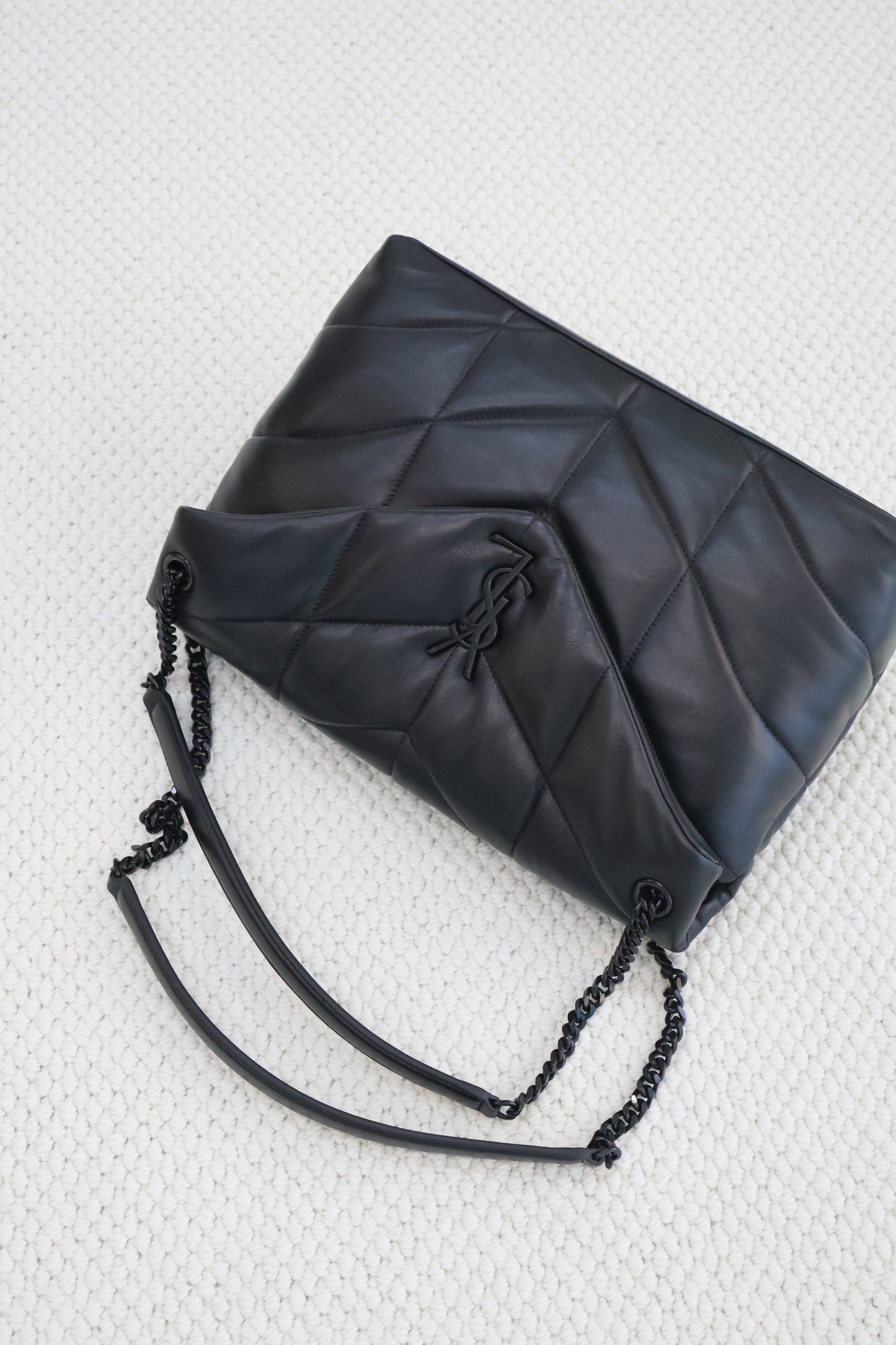 Yves Saint Laurent LouLou Puffer Medium in Nappa Leather Black (Whatsapp for Price & Grade)