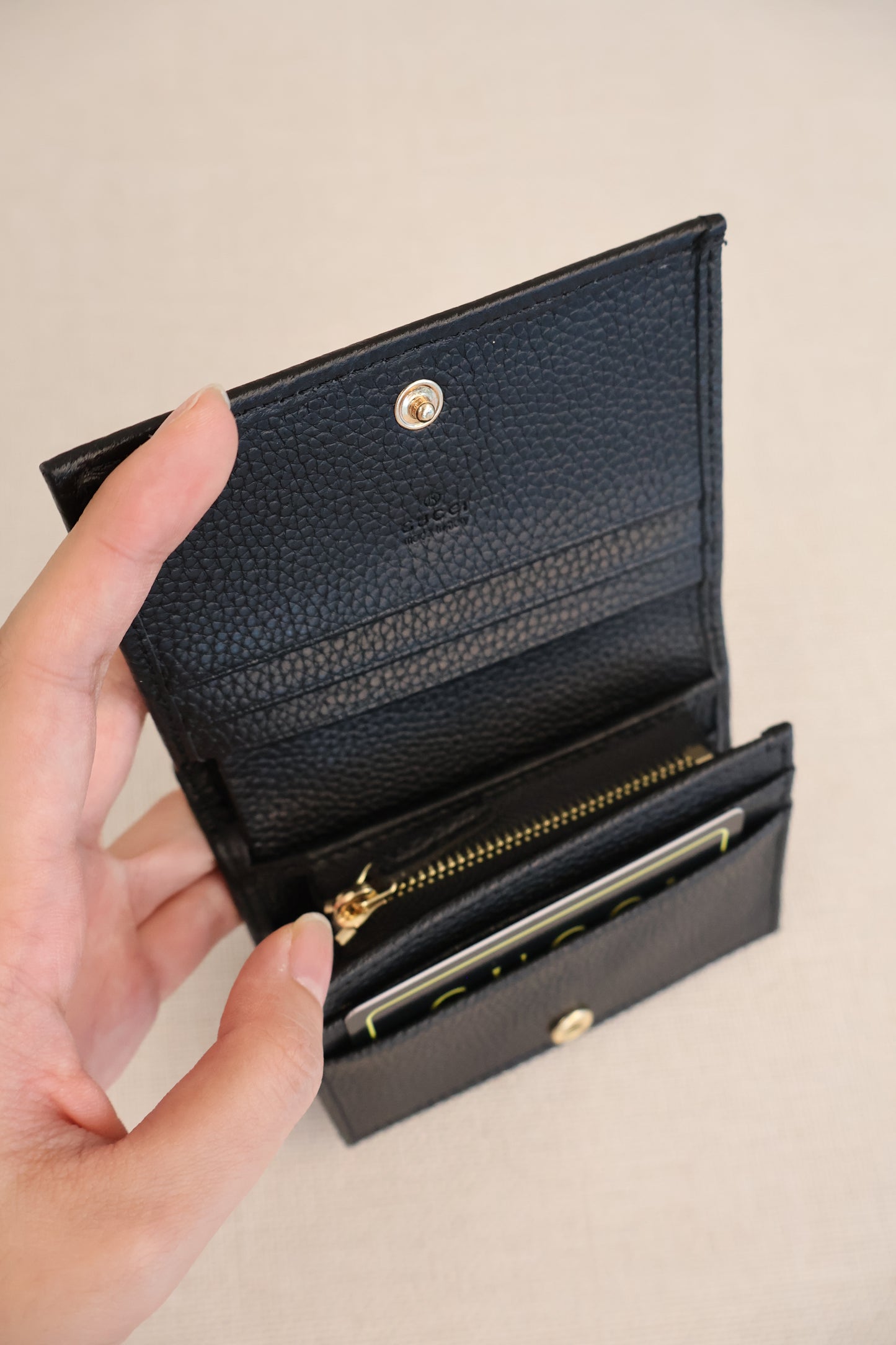 Gucci Short Flip Wallet Black (Whatsapp for Price & Grade)