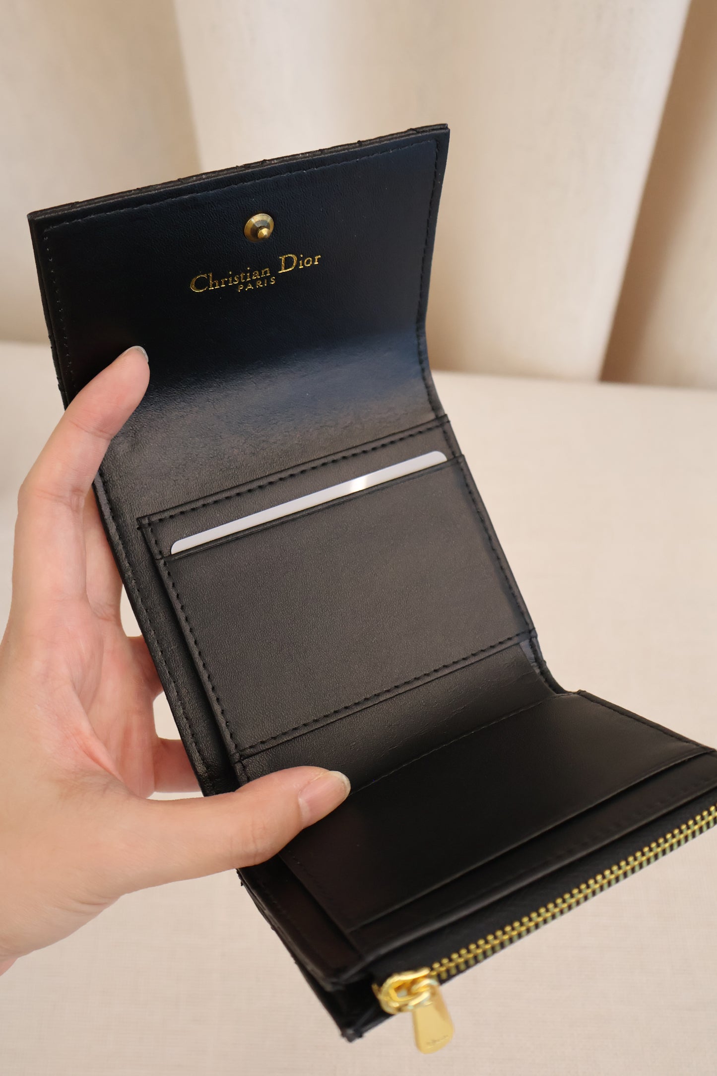 Dior Tri-fold Wallet Black (Whatsapp for Price & Grade)