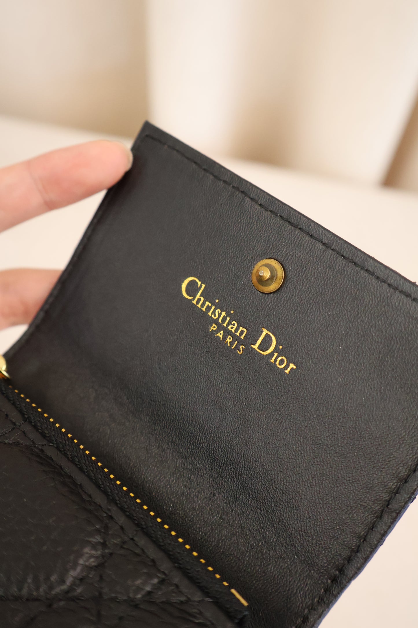 Dior Tri-fold Wallet Black (Whatsapp for Price & Grade)
