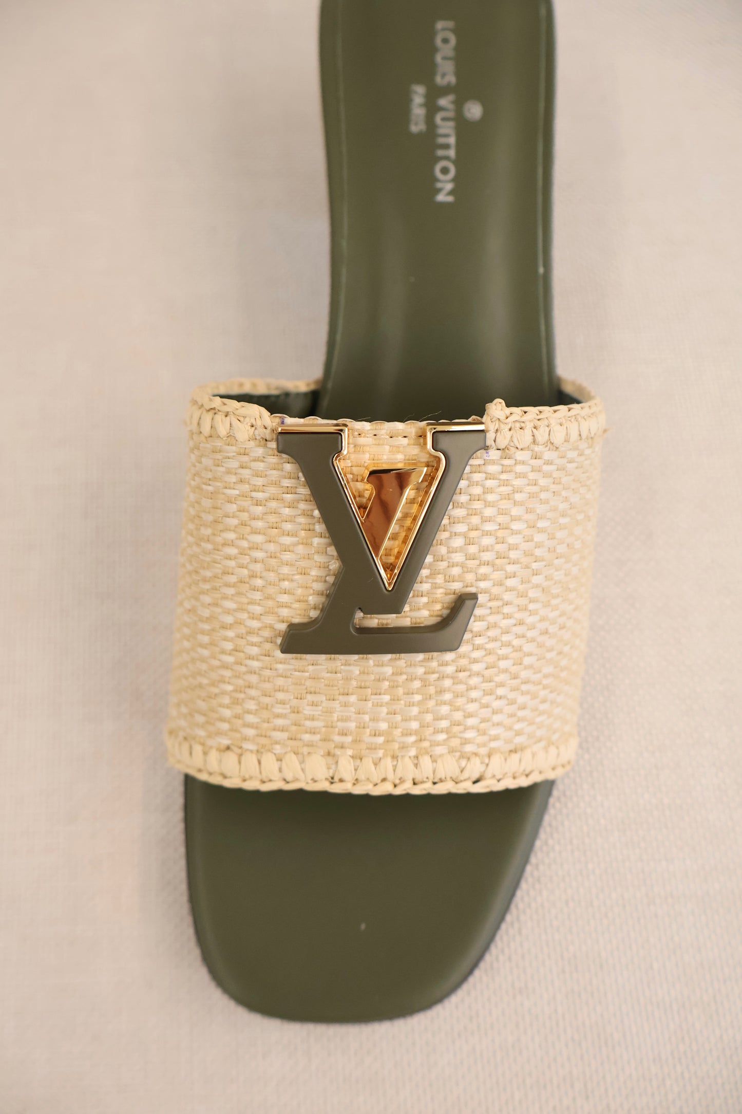 Louis Vuitton Capri Green Heels (Whatsapp for Price & Grade)