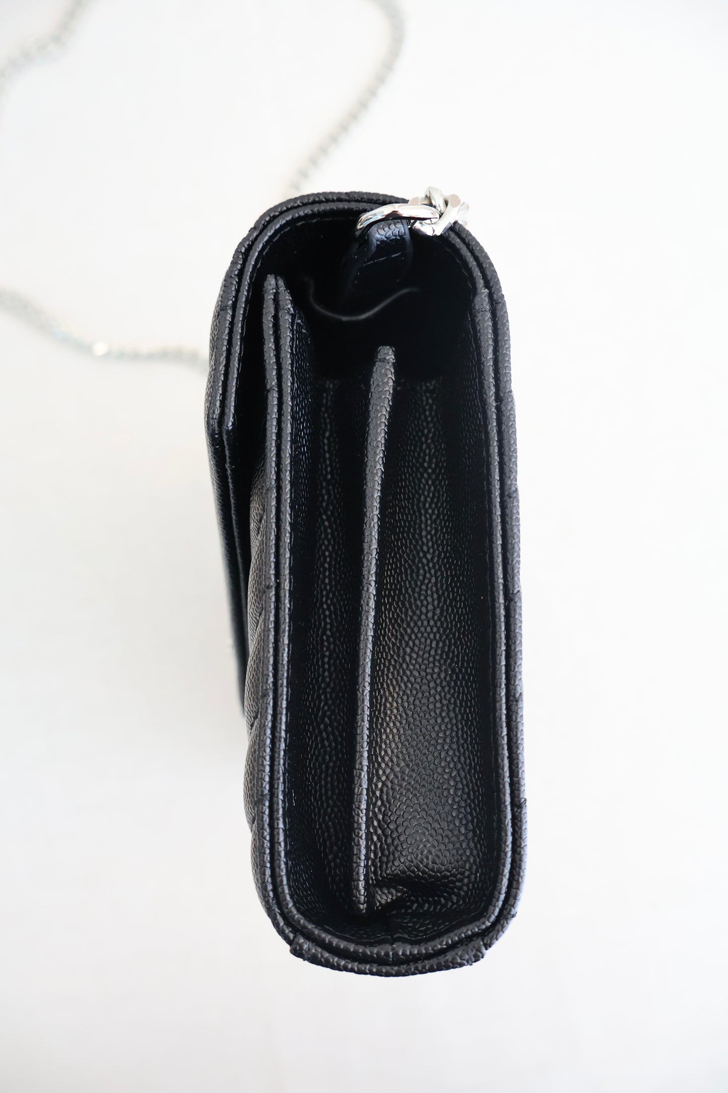 Yves Saint Laurent WOC Classic Cassandre Chain Wallet in Grain De Poudre (Whatsapp for Price & Grade)