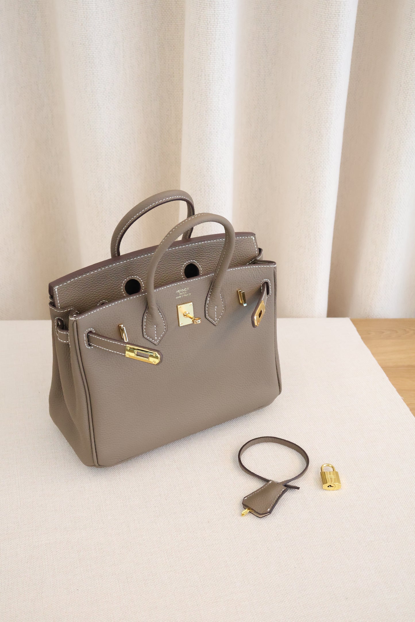 Hermes Birkin Etoupe x Gold Hardware (Whatsapp for Price & Grade)