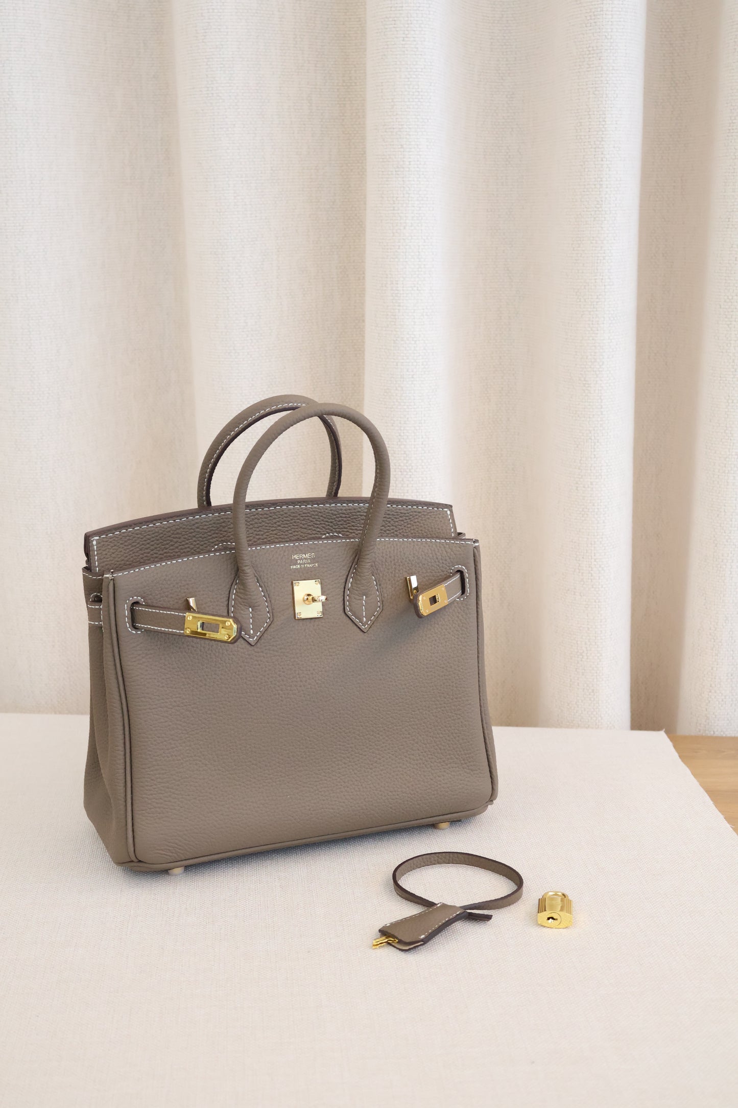 Hermes Birkin Etoupe x Gold Hardware (Whatsapp for Price & Grade)