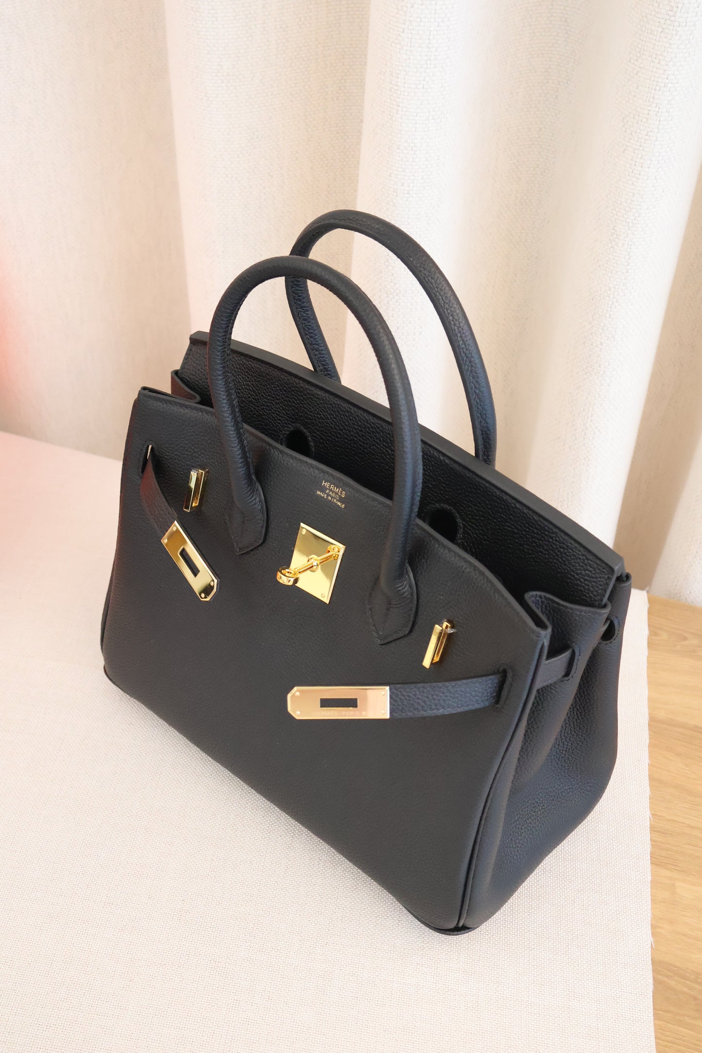 Hermes Birkin Black x Gold Hardware (Whatsapp for Price & Grade)