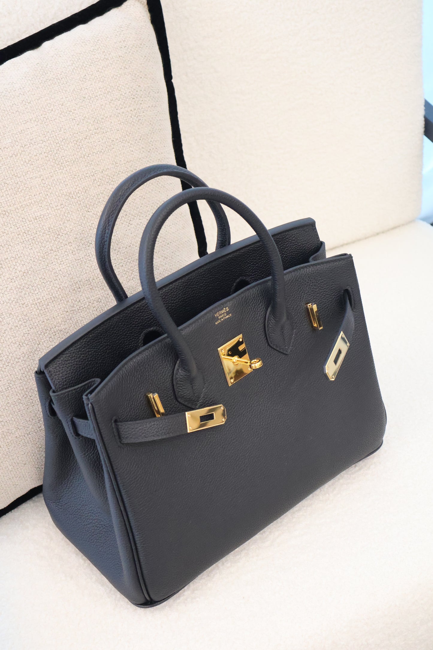 Hermes Birkin Black x Gold Hardware (Whatsapp for Price & Grade)