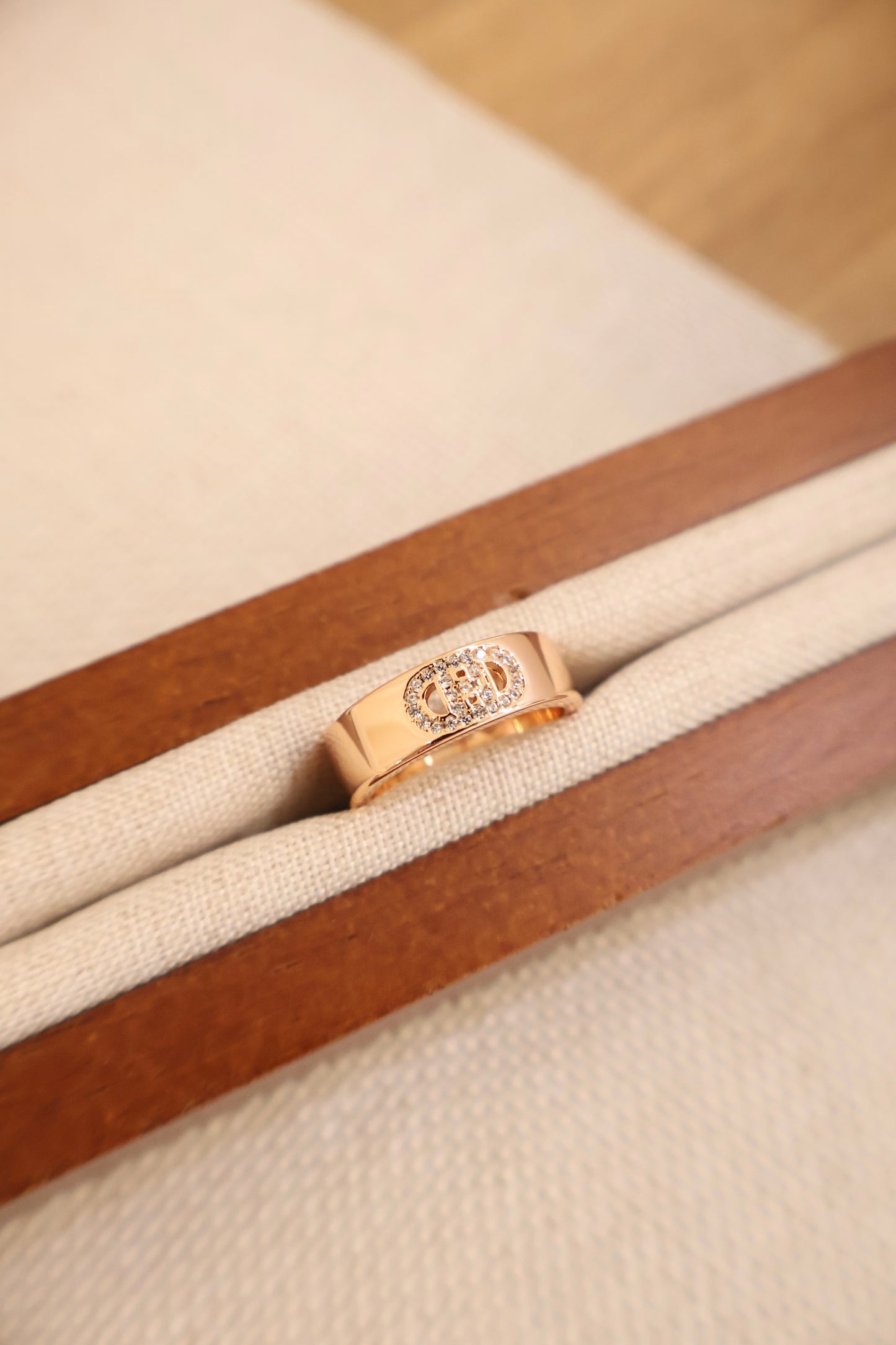 Hermes Ring Rose Gold Diamond D'Ancre Ring (Whatsapp for Price & Grade)