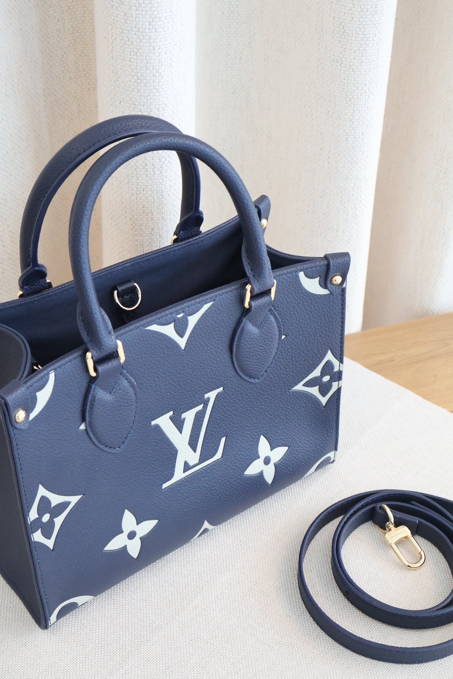 Louis Vuitton OnTheGo Navy Bicolor (Whatsapp for Price & Grade)