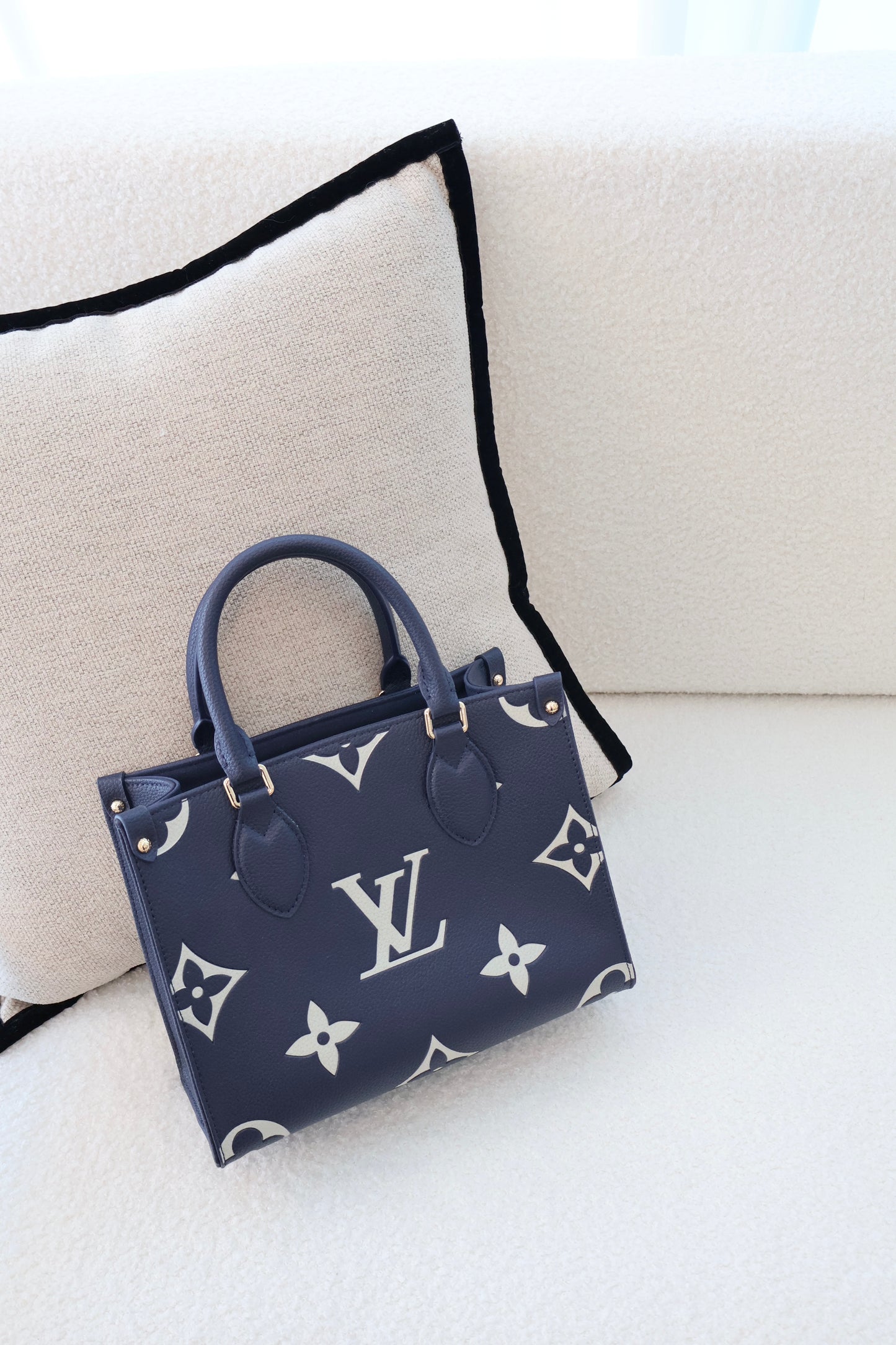 Louis Vuitton OnTheGo Navy Bicolor (Whatsapp for Price & Grade)