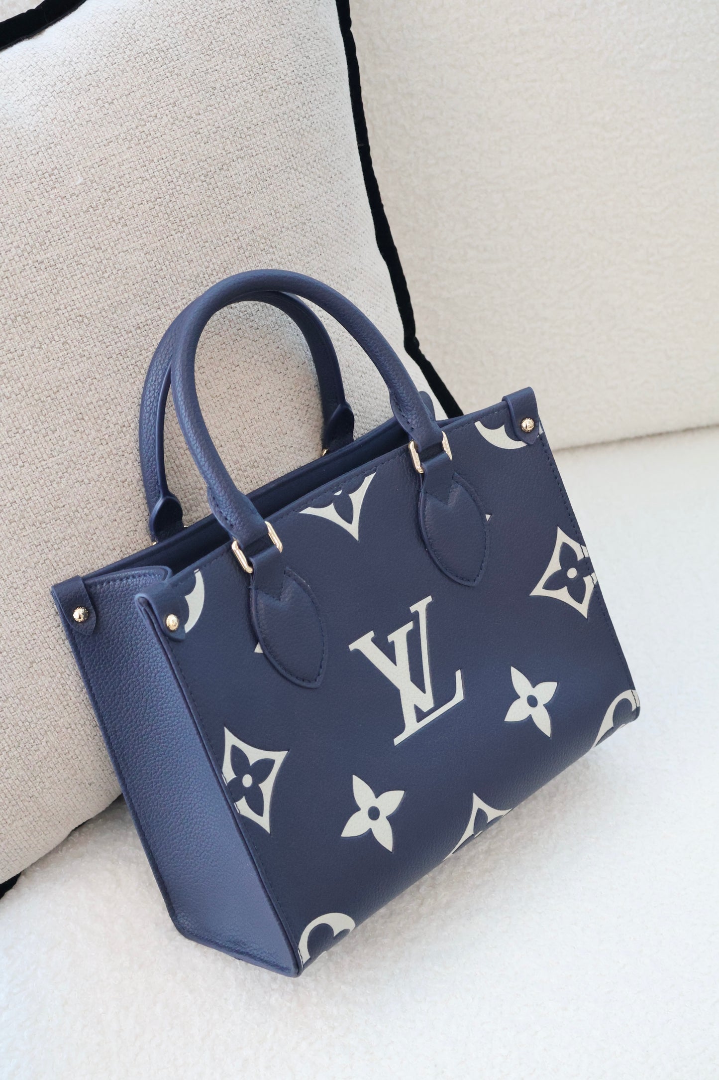 Louis Vuitton OnTheGo Navy Bicolor (Whatsapp for Price & Grade)