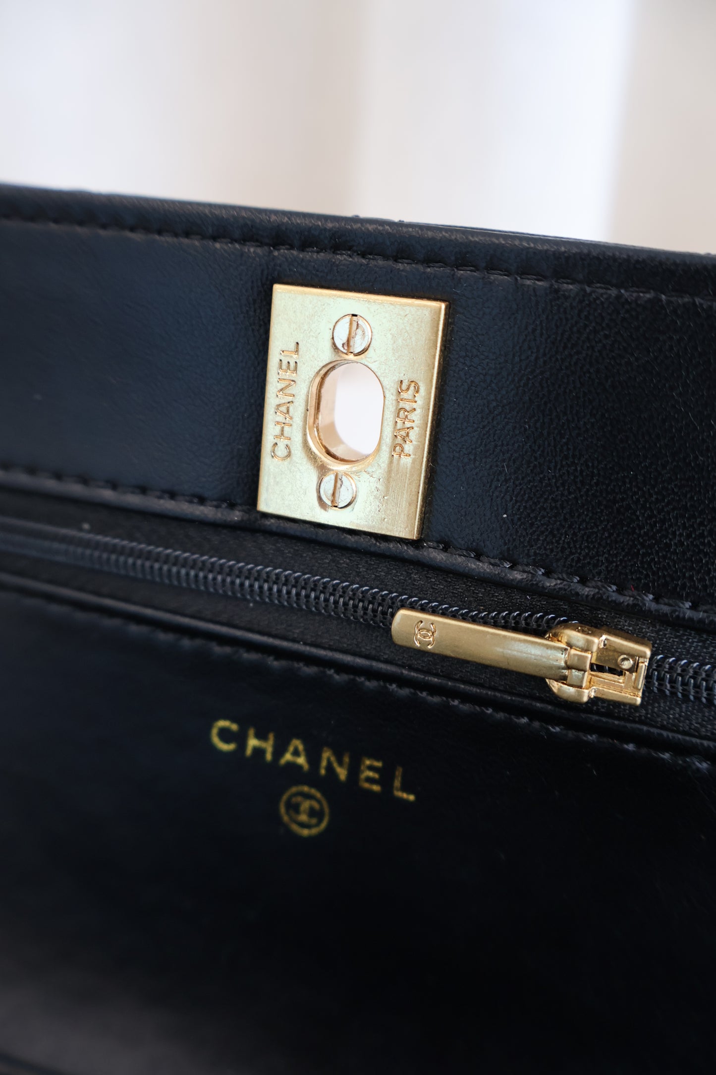 Chanel WOC Black x Pearl Crush (Whatsapp for Price & Grade)