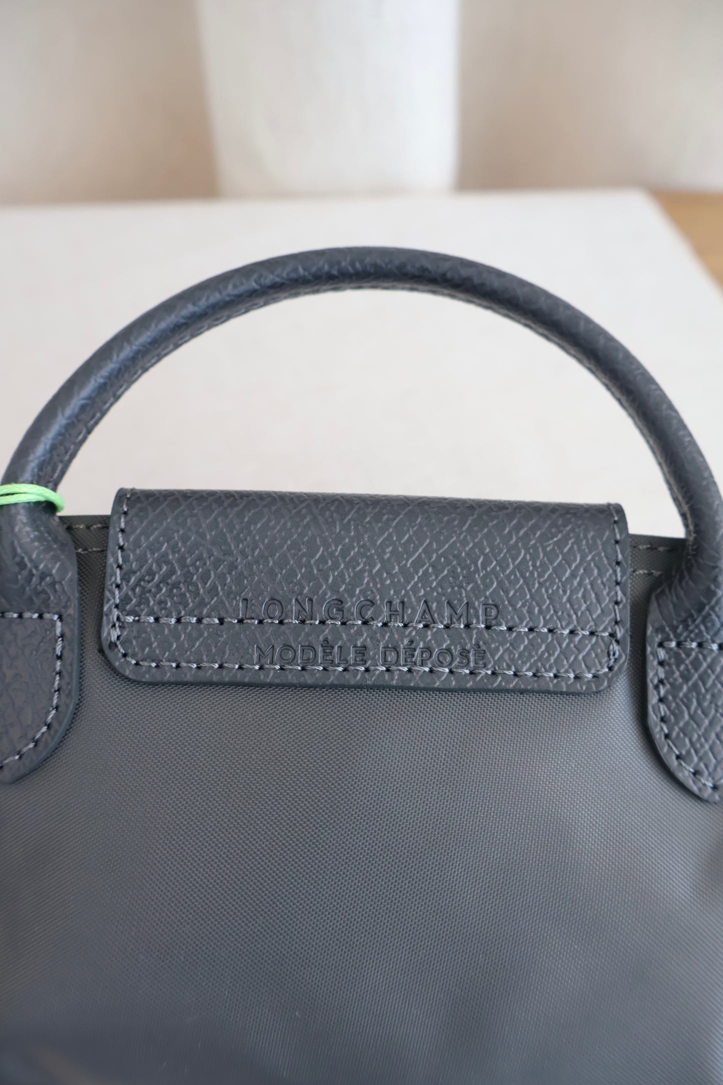 Longchamp Le Pliage Xtra XS Pouch Grey x Green Lining (Whatsapp for Price & Grade)