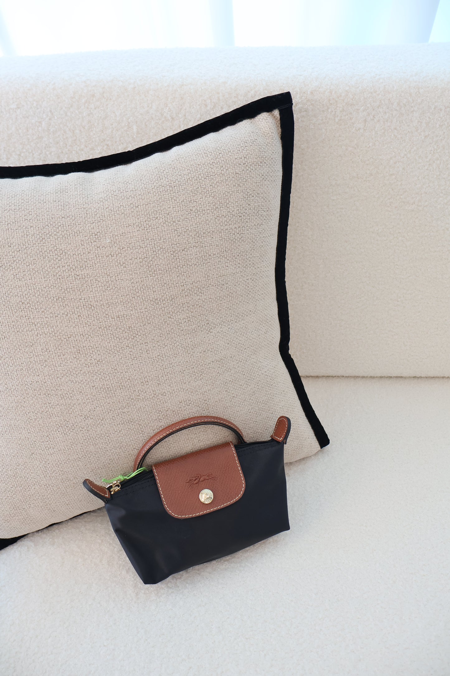 Longchamp Le Pliage Xtra XS Pouch Black x Brown (Whatsapp for Price & Grade)