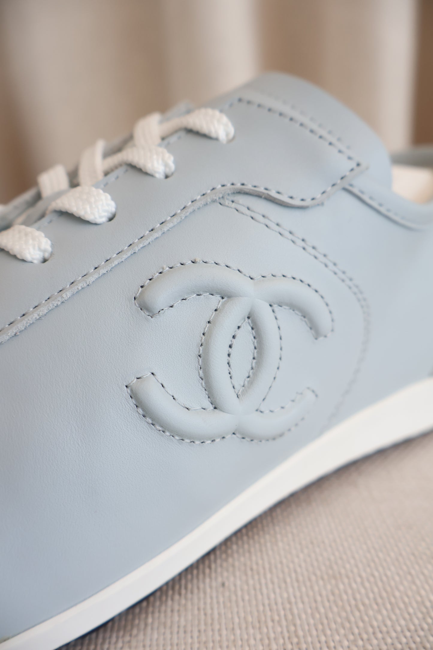 Chanel Light Blue Trainers Sneakers (Whatsapp for Price & Grade)