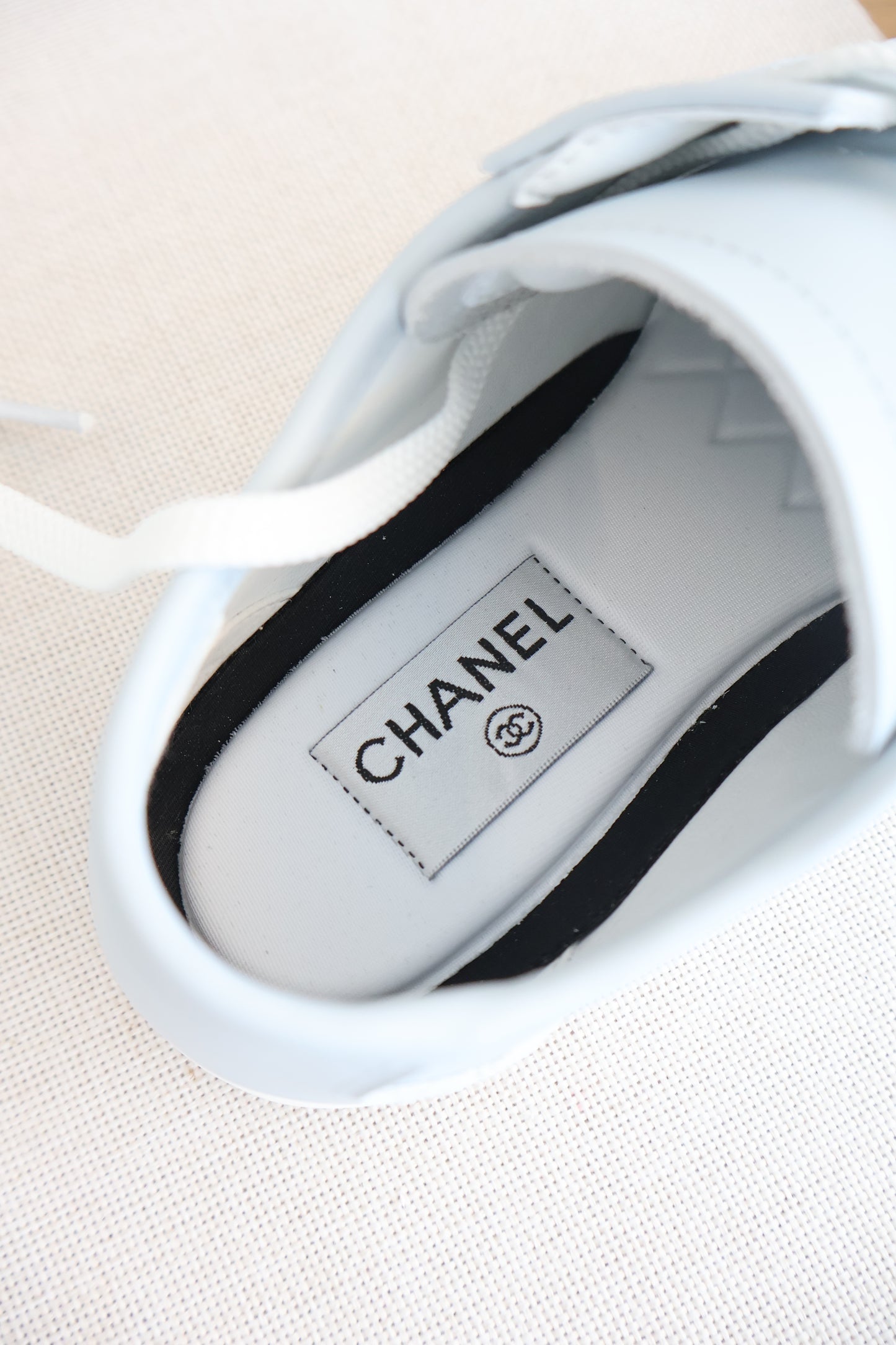 Chanel Light Blue Trainers Sneakers (Whatsapp for Price & Grade)