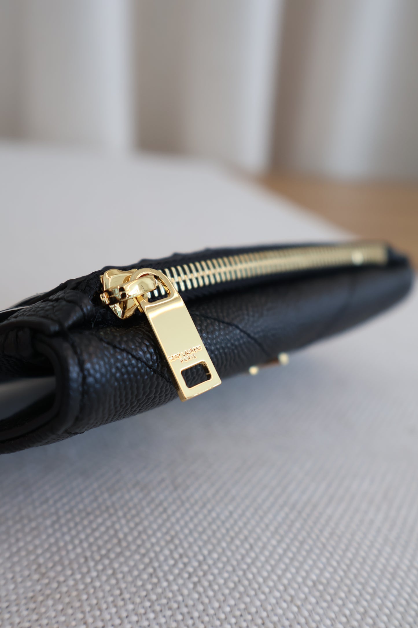 Yves Saint Laurent Cassandre Matelasse Fragments Flap Card Case in Grain De Poudre (Whatsapp for Price & Grade)