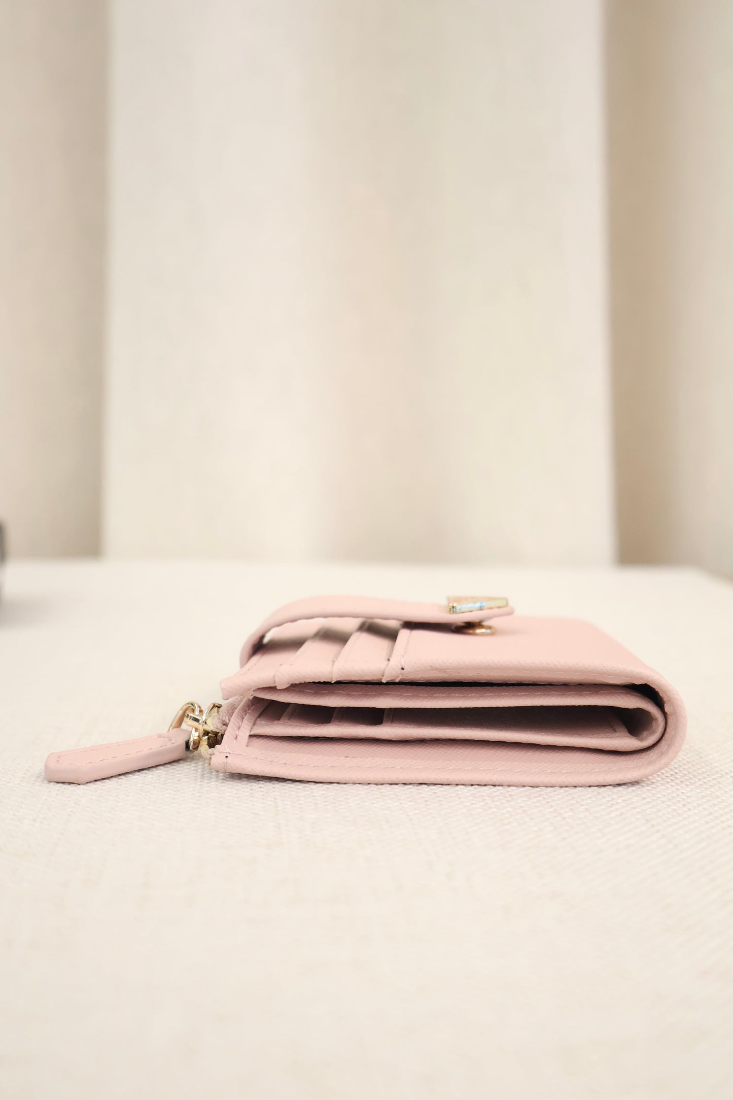 Prada Small Saffiano Wallet Baby Pink (Whatsapp for Price & Grade)