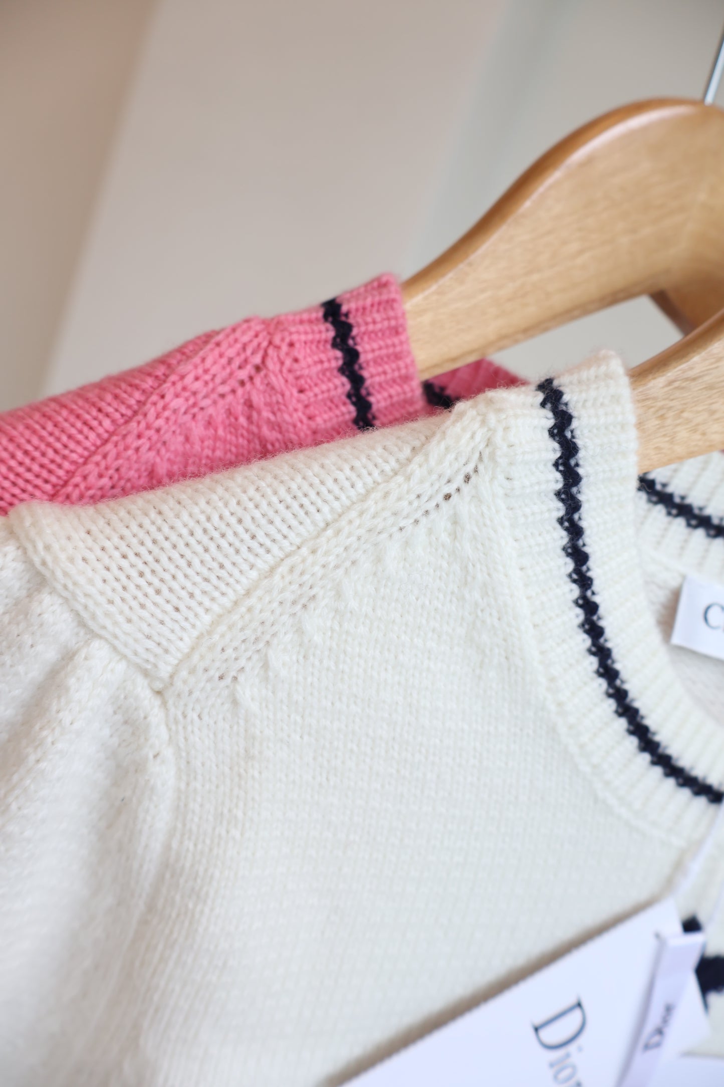 Dior Knitted Top Pink or White (Whatsapp for Price & Grade)