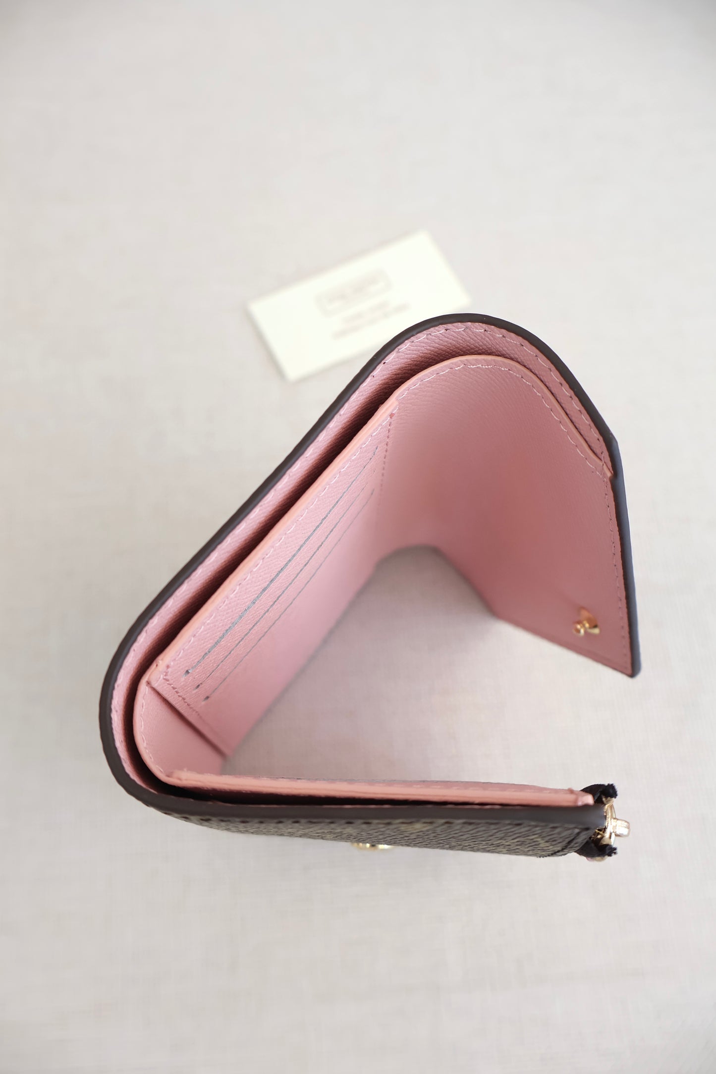 Louis Vuitton Victoria Wallet Monogram x Rose Ballerine (Whatsapp for Price & Grade)