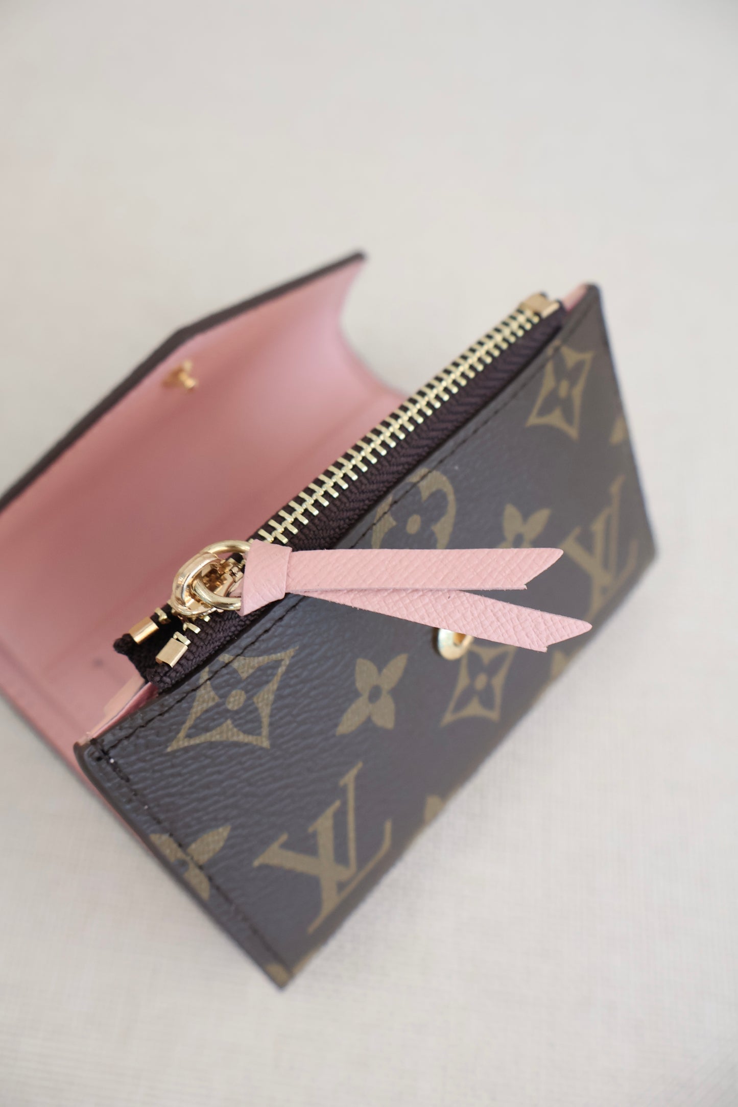 Louis Vuitton Victoria Wallet Monogram x Rose Ballerine (Whatsapp for Price & Grade)