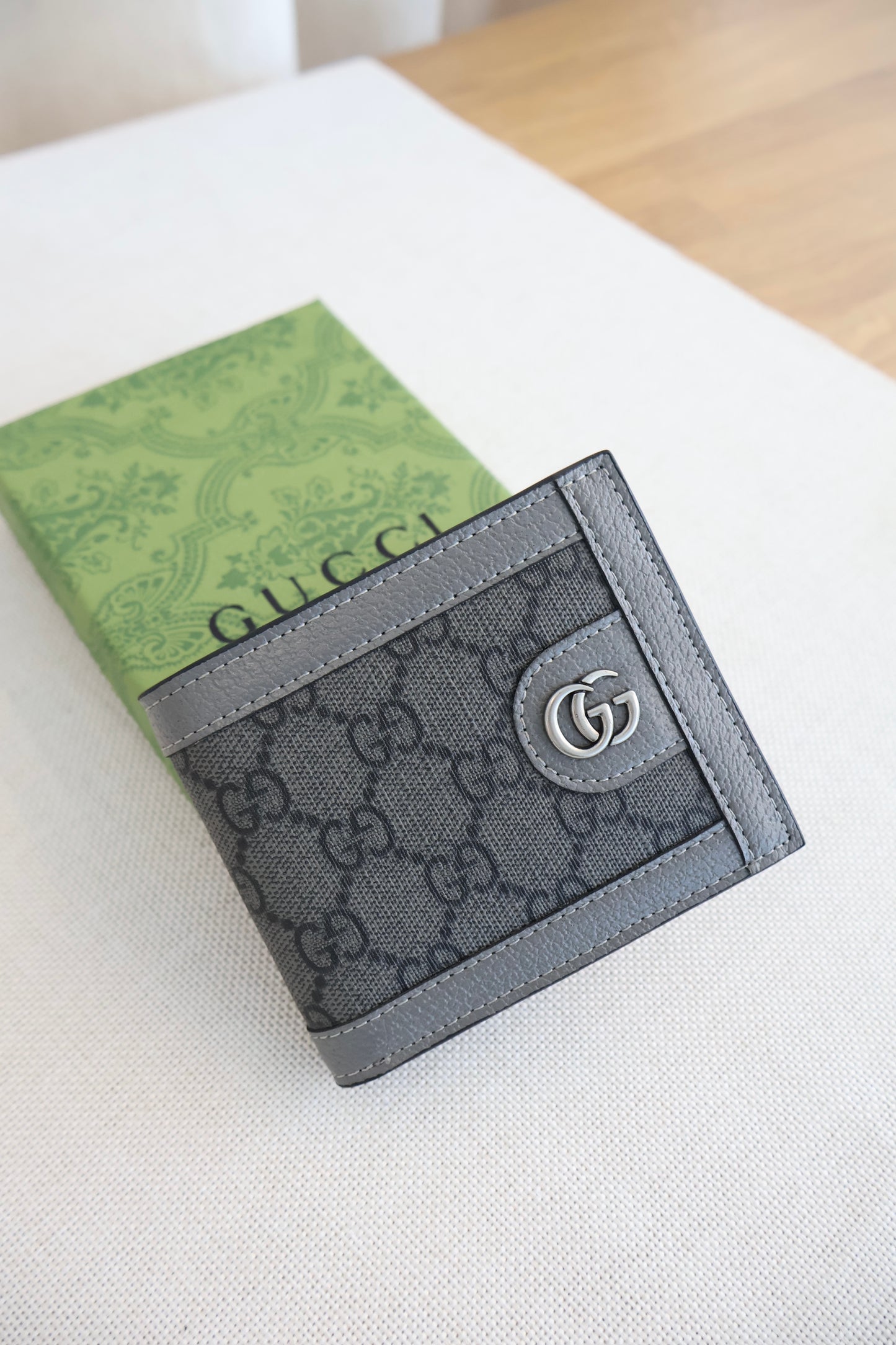 Gucci Ophidia Coin Wallet Men's Grey GG Canvas (Whatsapp for Price & Grade)