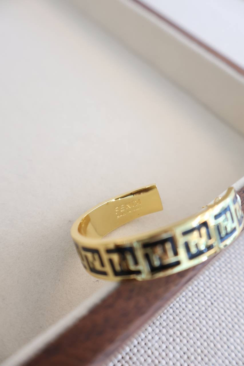 Forever Fendi Earrings Gold - Coloured Earrings (Whatsapp for Price & Grade)