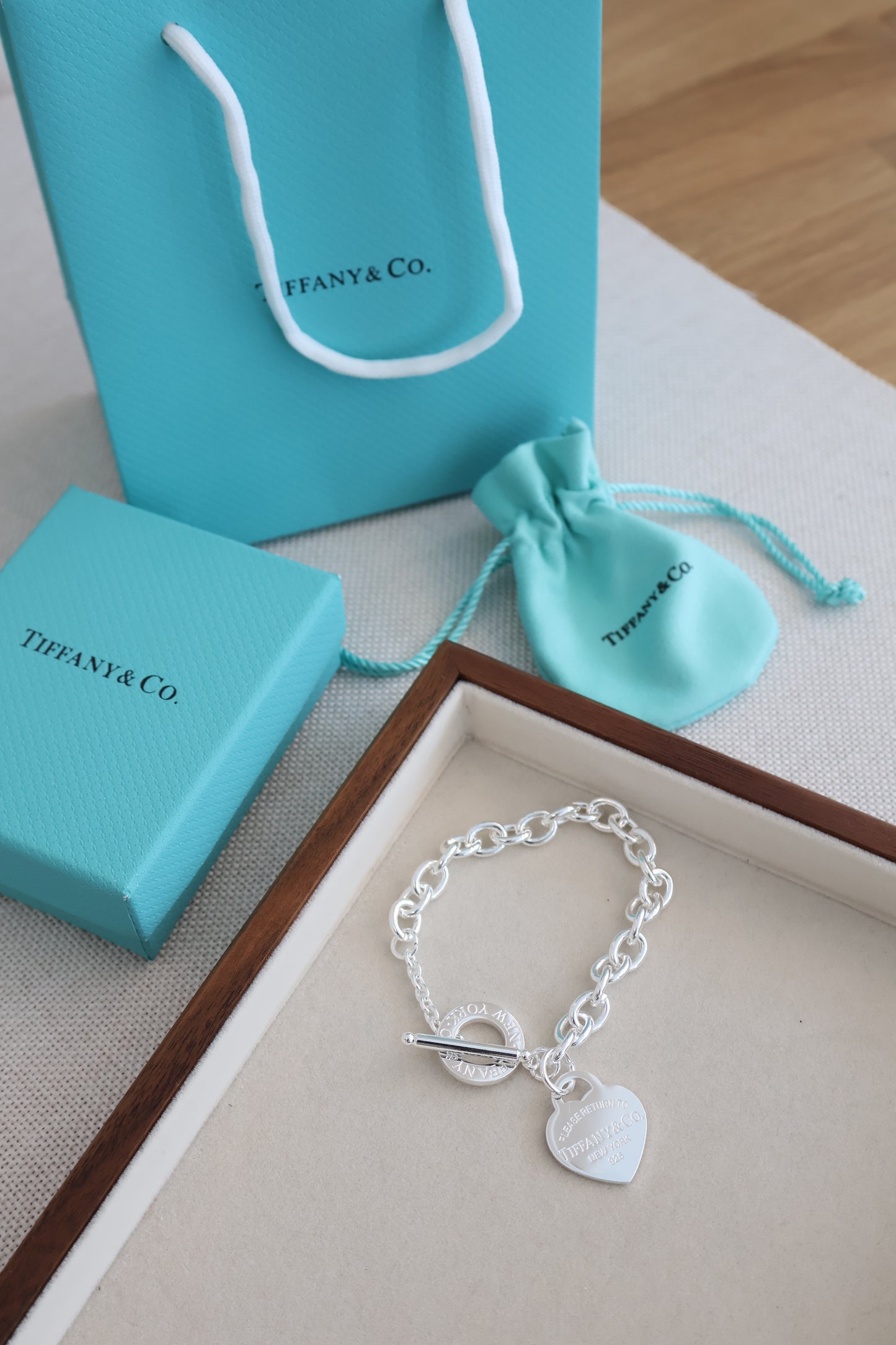 Tiffany & Co Heart Tag Toggle Bracelet (Whatsapp for Price & Grade)