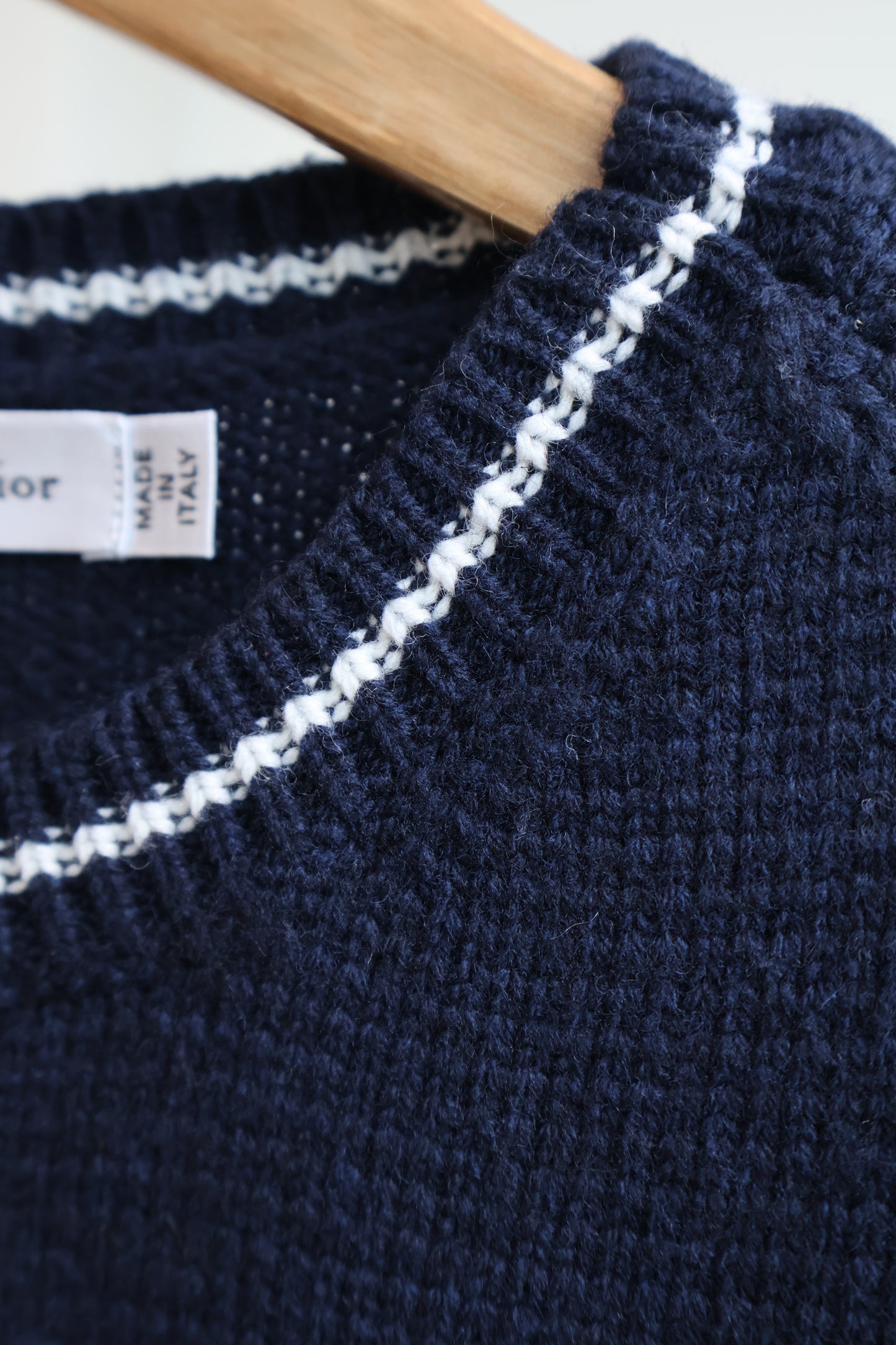 Dior Knitted Top Navy (Whatsapp for Price & Grade)