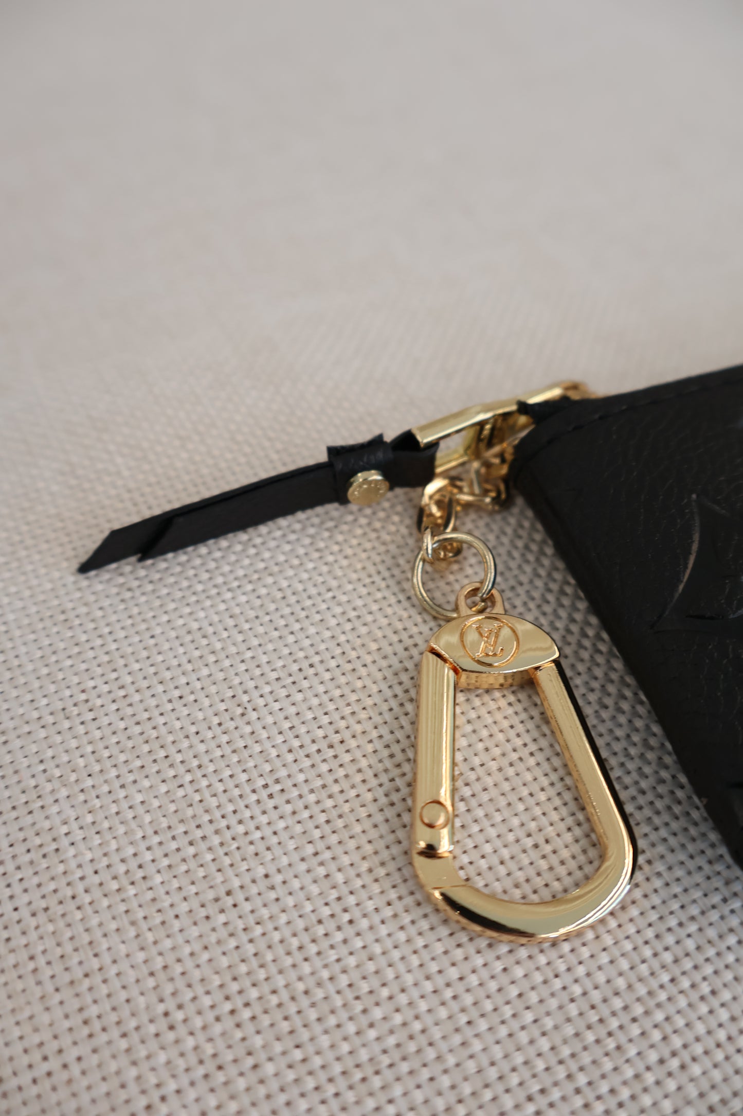 Louis Vuitton Keypouch Monogram Empreinte Black (Whatsapp for Price & Grade)