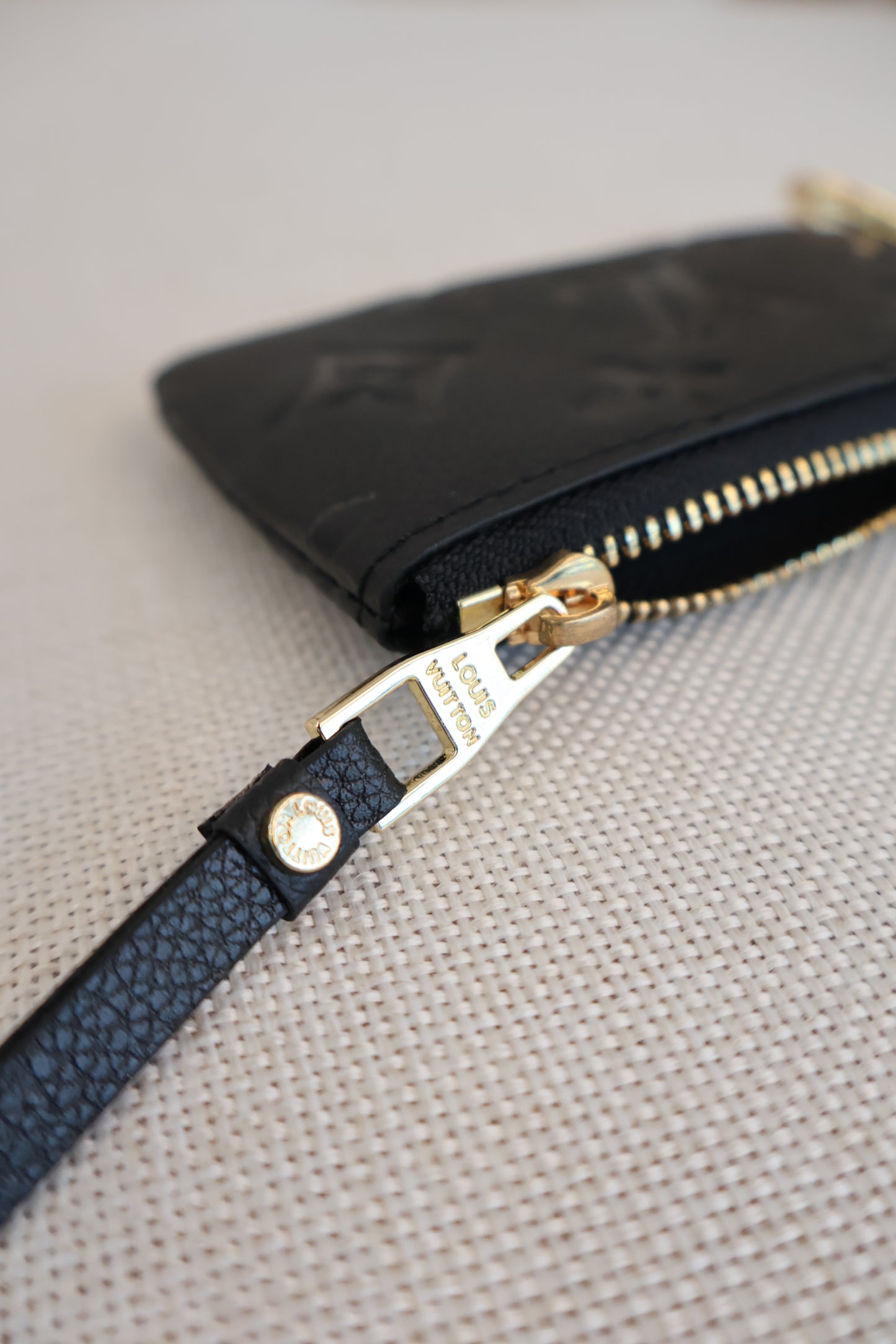 Louis Vuitton Keypouch Monogram Empreinte Black (Whatsapp for Price & Grade)