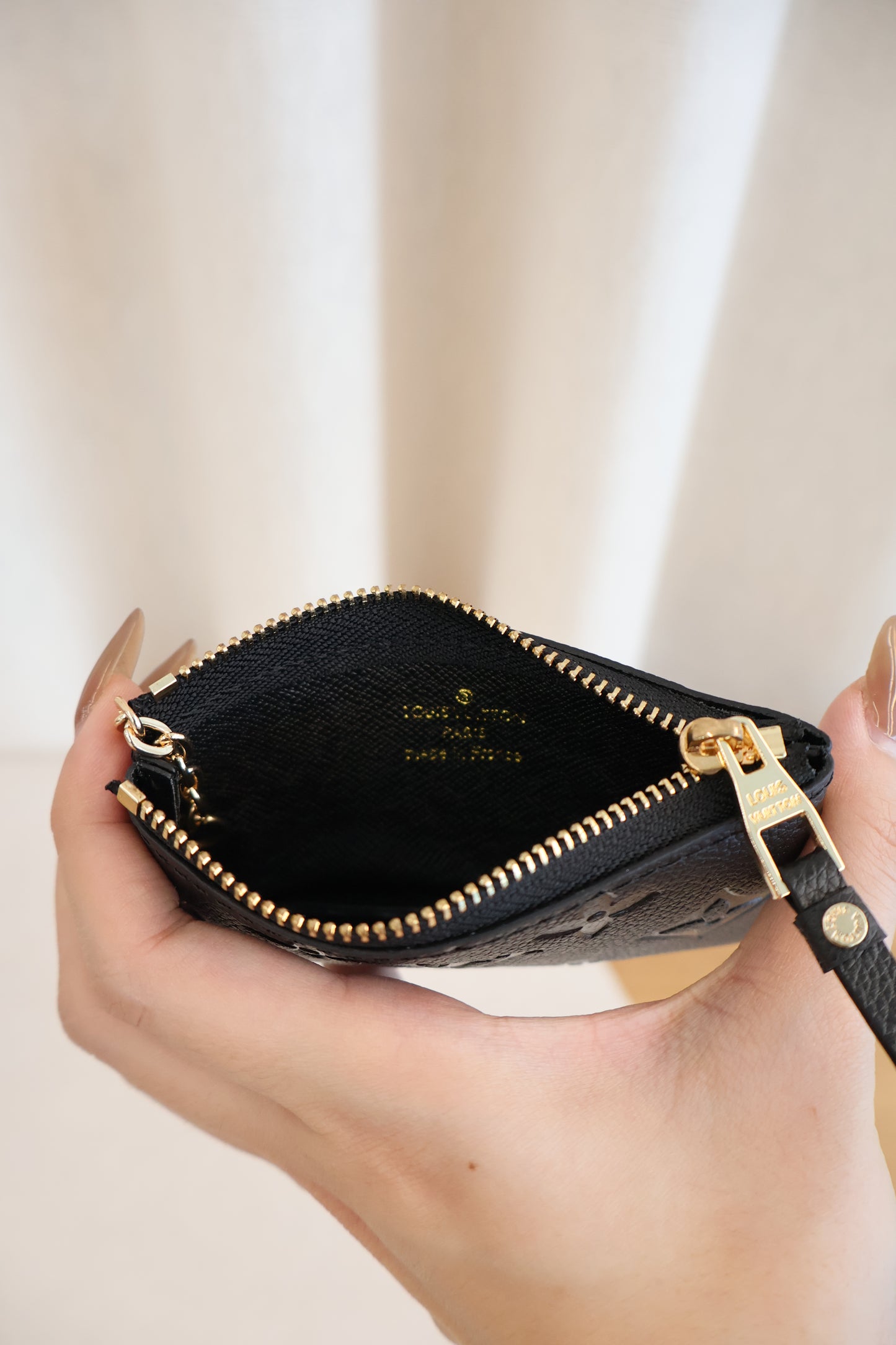 Louis Vuitton Keypouch Monogram Empreinte Black (Whatsapp for Price & Grade)