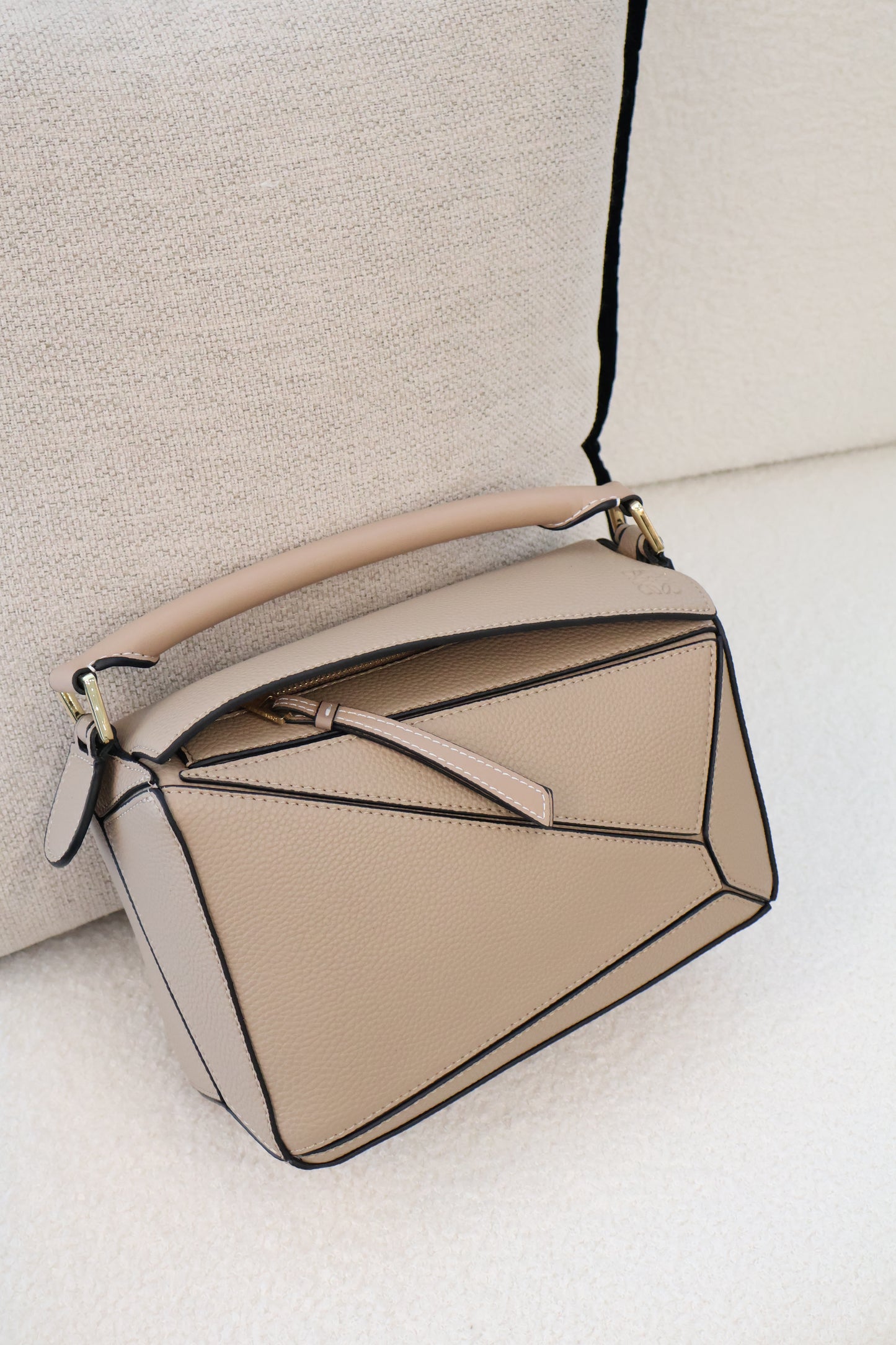 Loewe Puzzle Top Handle Bag Beige (Whatsapp for Price & Grade)