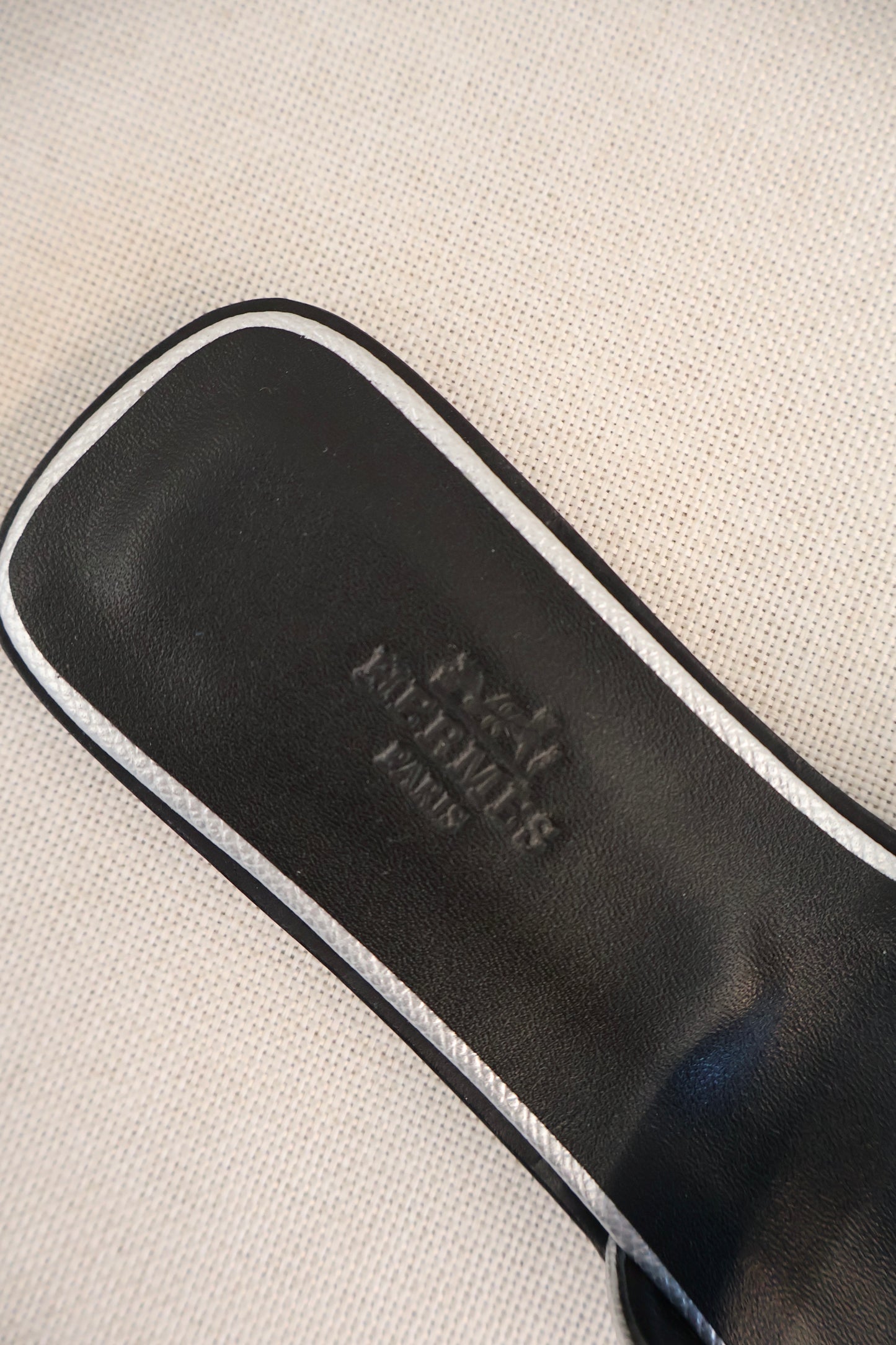 Hermes Oran Slides Silver (Whatsapp for Price & Grade)