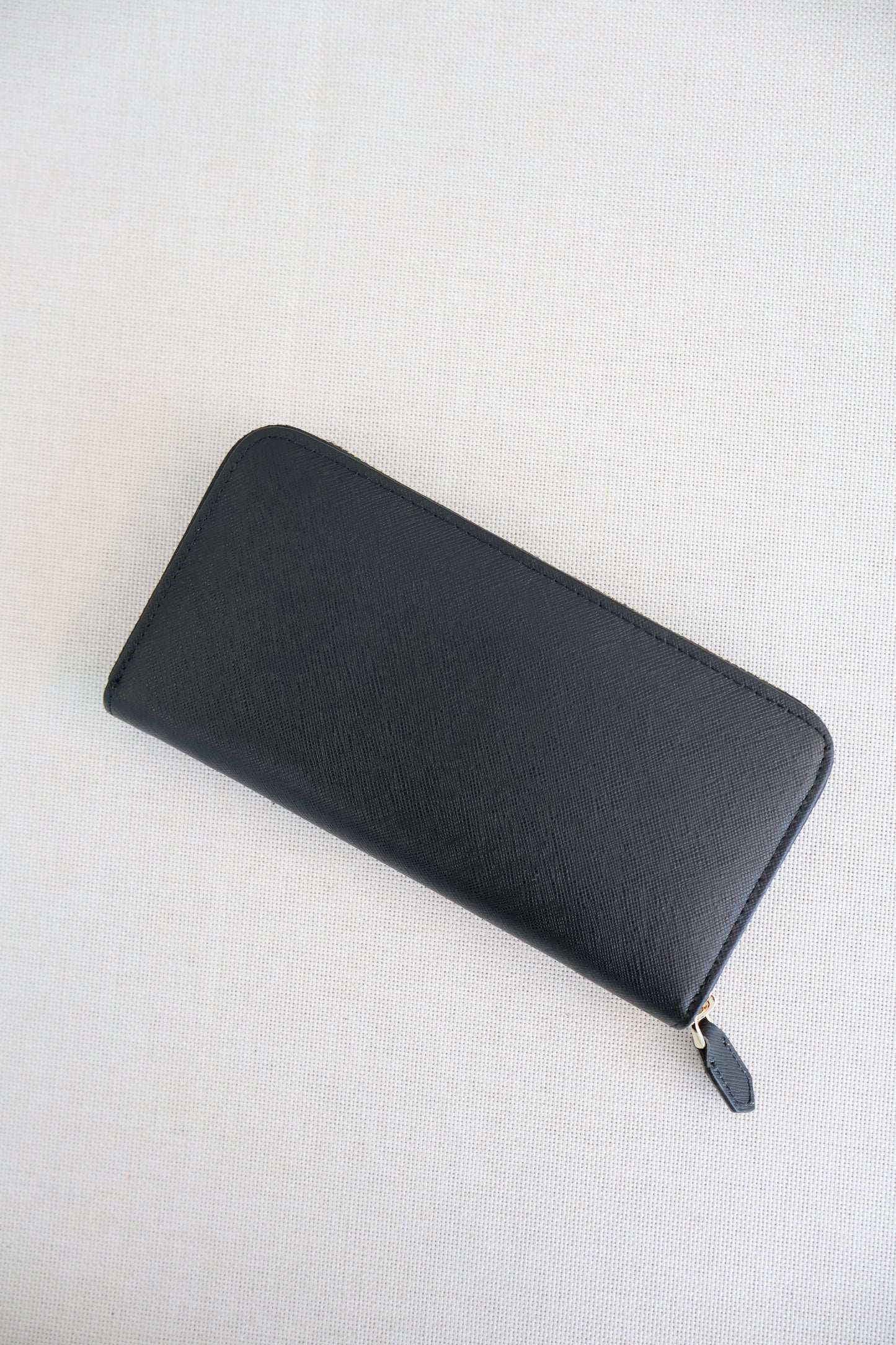 Prada Zippy Long Wallet Black (Whatsapp for Price & Grade)