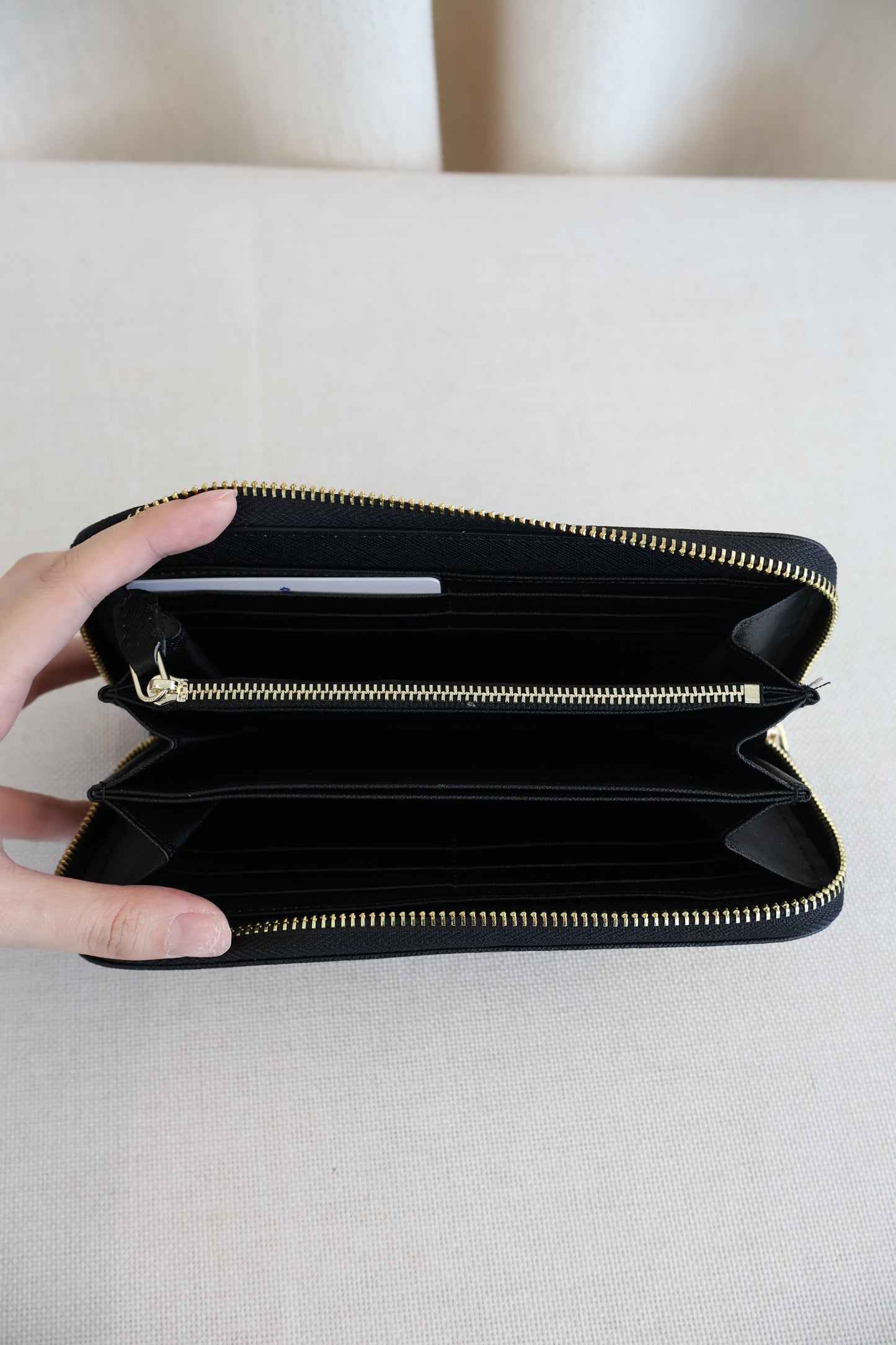 Prada Zippy Long Wallet Black (Whatsapp for Price & Grade)