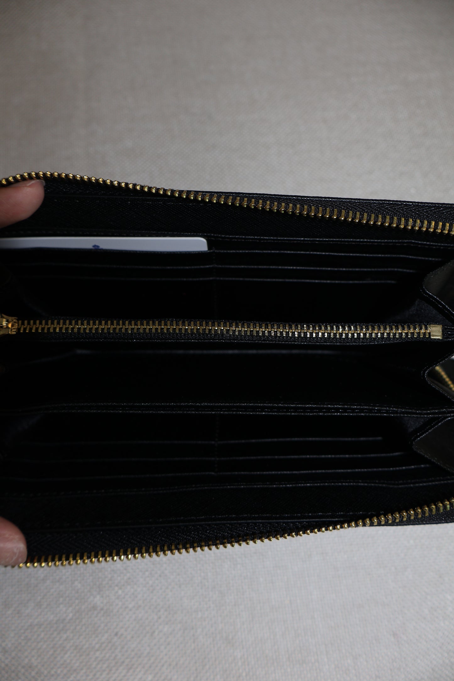 Prada Zippy Long Wallet Black (Whatsapp for Price & Grade)
