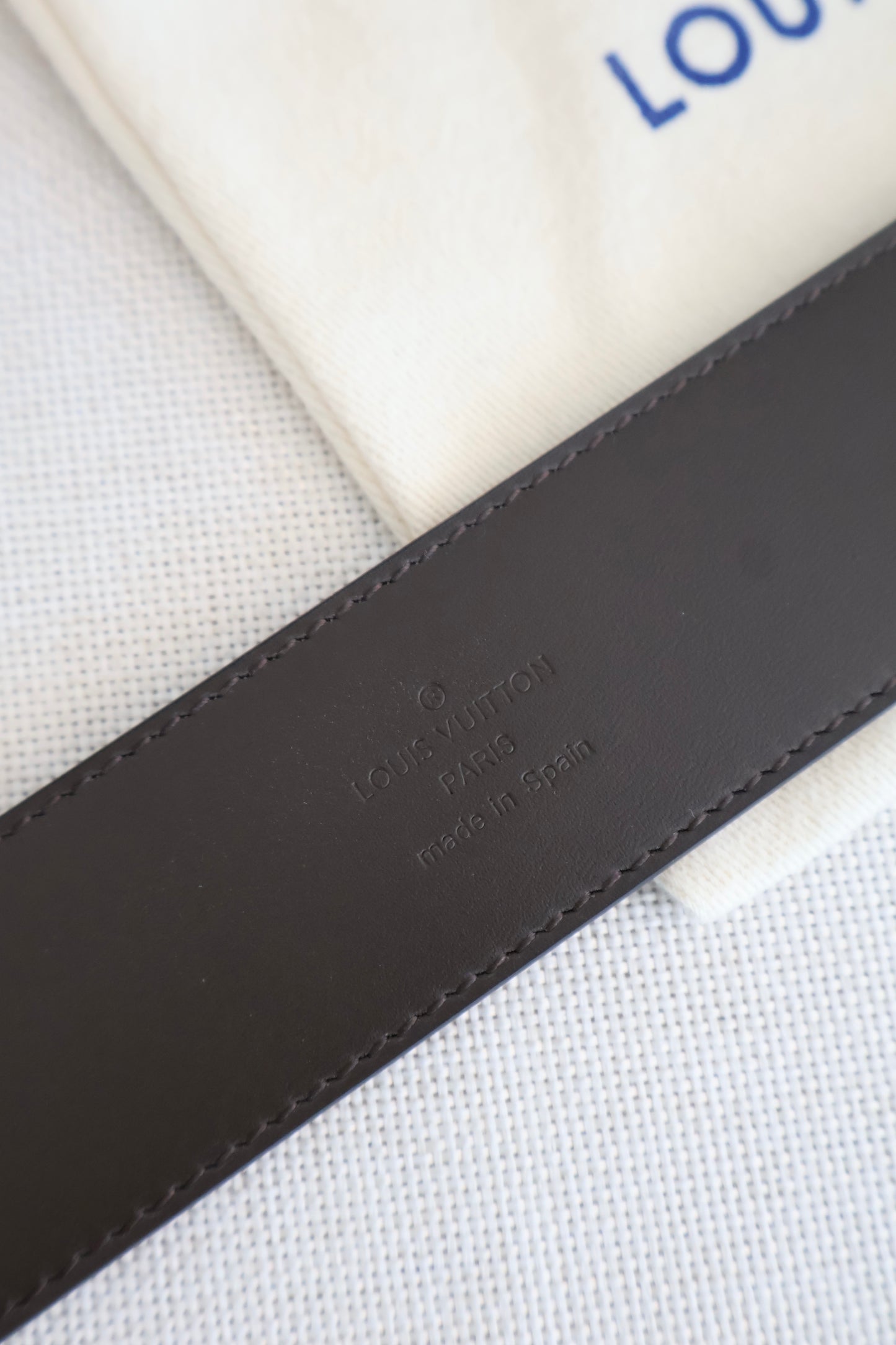 Louis Vuitton Monogram x Black Belt (Whatsapp for Price & Grade)