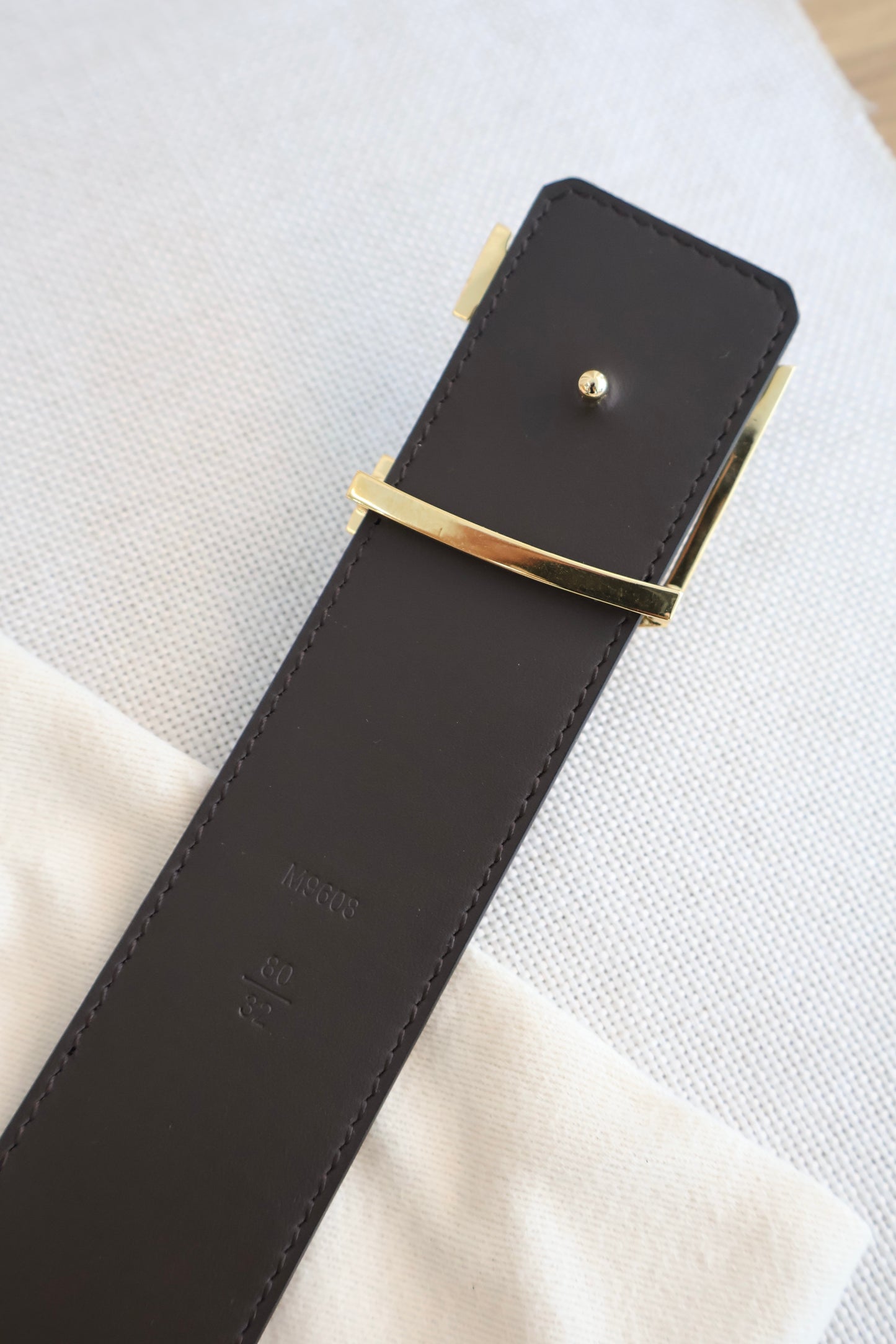 Louis Vuitton Monogram x Black Belt (Whatsapp for Price & Grade)