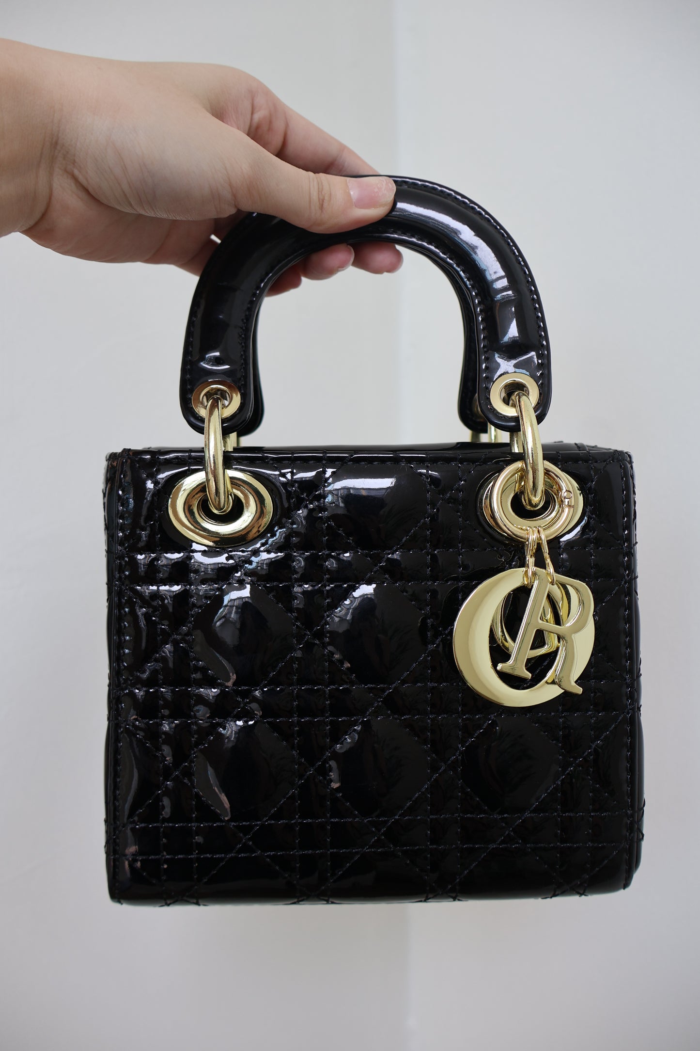 Dior Lady Dior Black Patent (Whatsapp for Price & Grade)