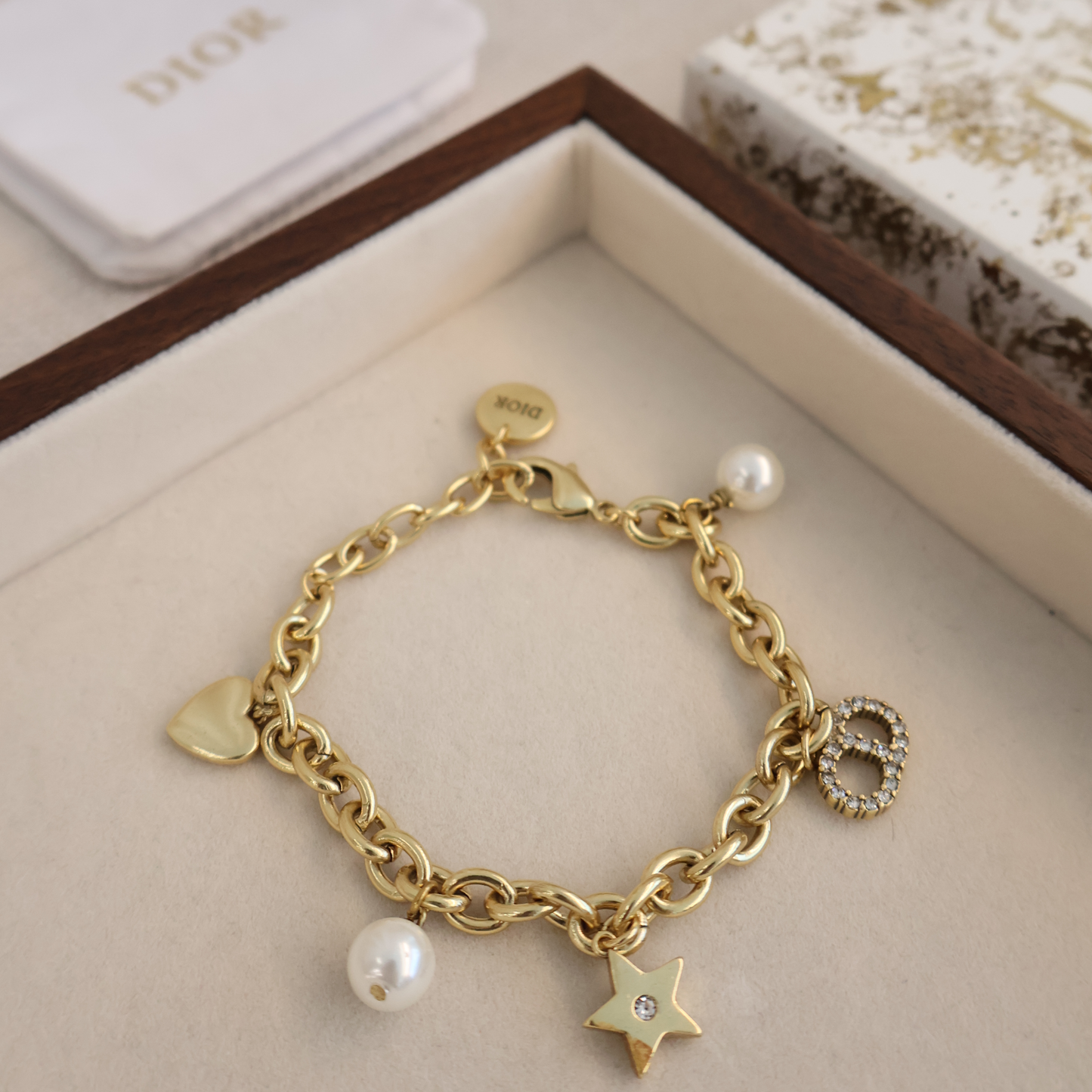 Dior Bracelet Pendant Gold PDD (Whatsapp for Price & Grade)