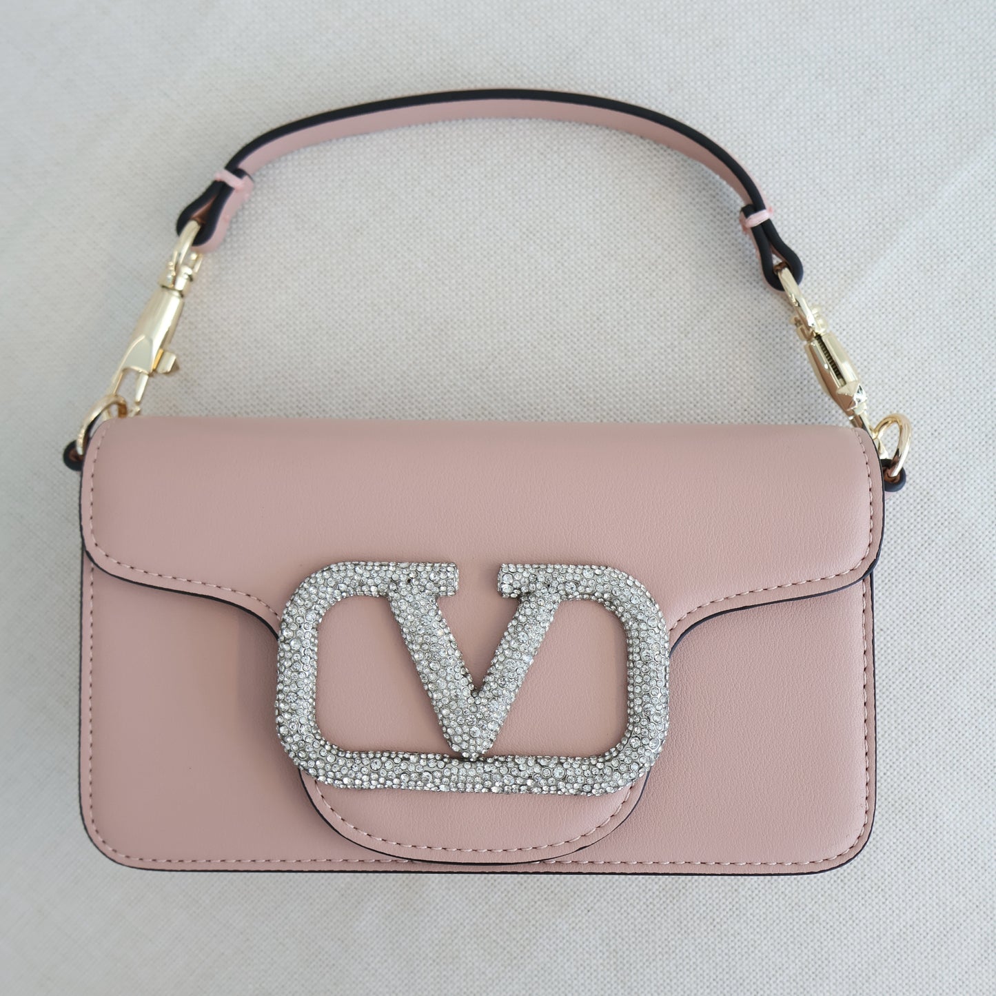 Valentino Pink x Crystal bag (Whatsapp for Price & Grade)