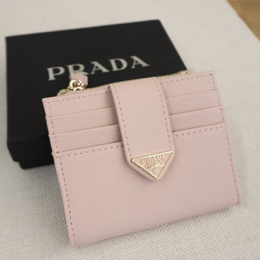 Prada Small Saffiano Wallet Baby Pink (Whatsapp for Price & Grade)