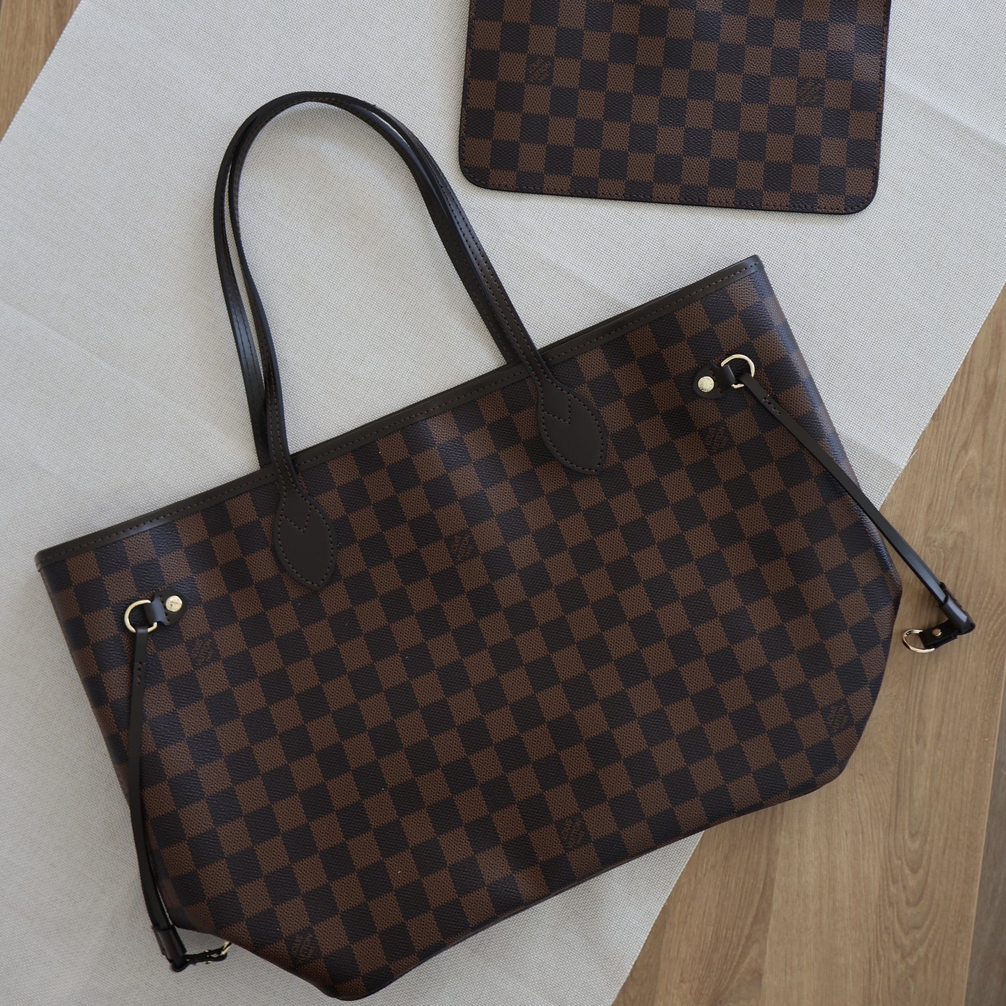 Louis Vuitton Neverfull Brown Damier (Whatsapp for Price & Grade)