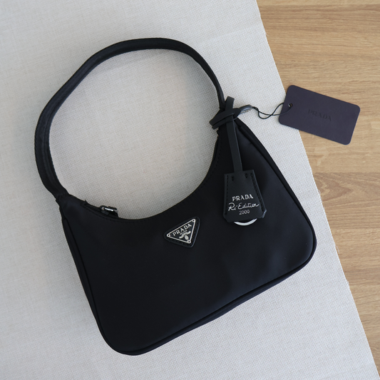 Prada Hobo Bag Black (Whatsapp for Price & Grade)