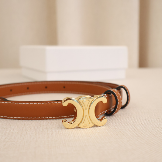 Celine Belt Tan x Gold (Whatsapp for Price & Grade)