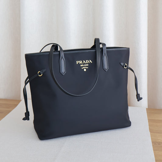 Prada Nylon Tote Bag Black (Whatsapp for Price & Grade)