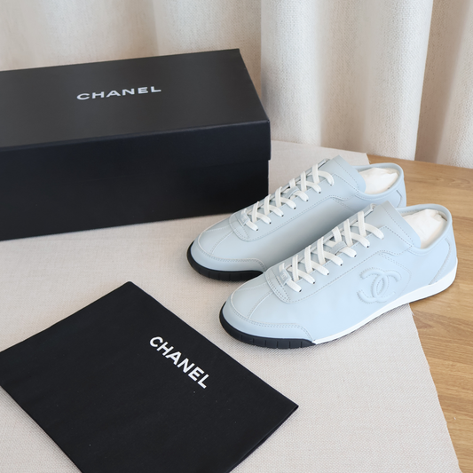 Chanel Light Blue Trainers Sneakers (Whatsapp for Price & Grade)