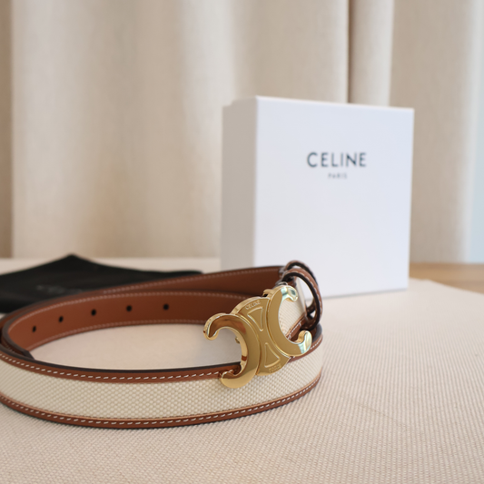 Celine Belt Tan x Canvas (Whatsapp for Price & Grade)